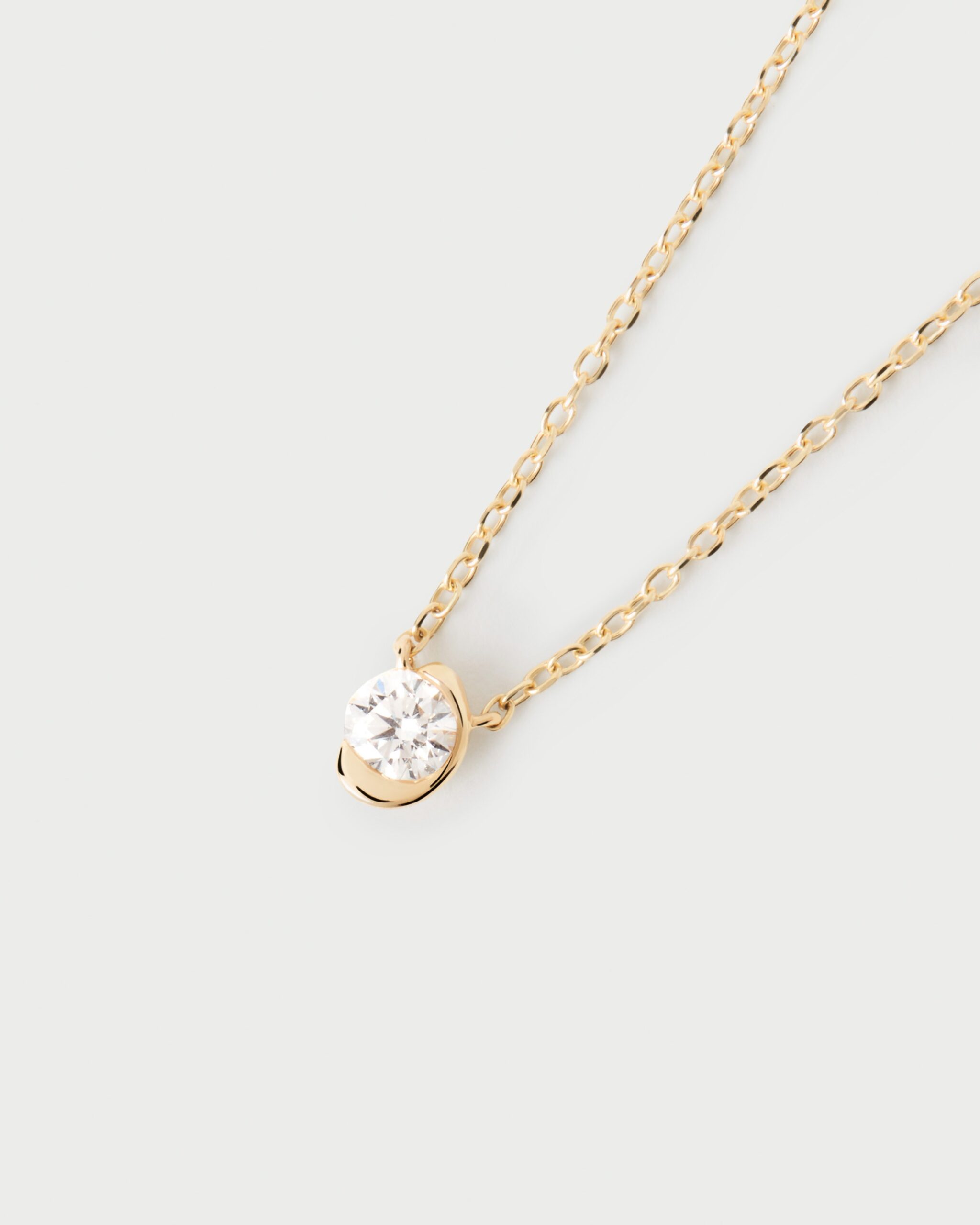 Diamonds and gold Delia necklace