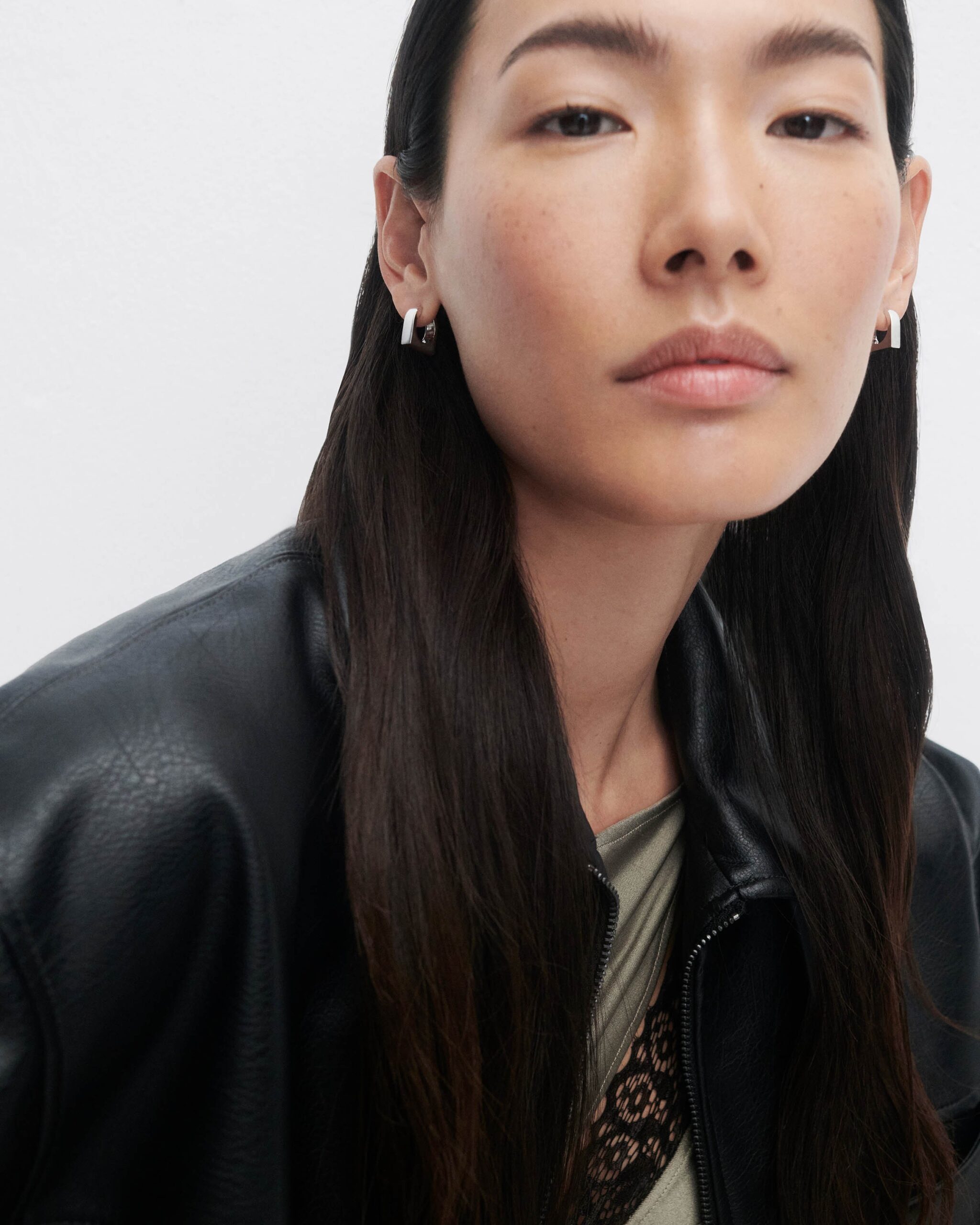 New York silver single hoop