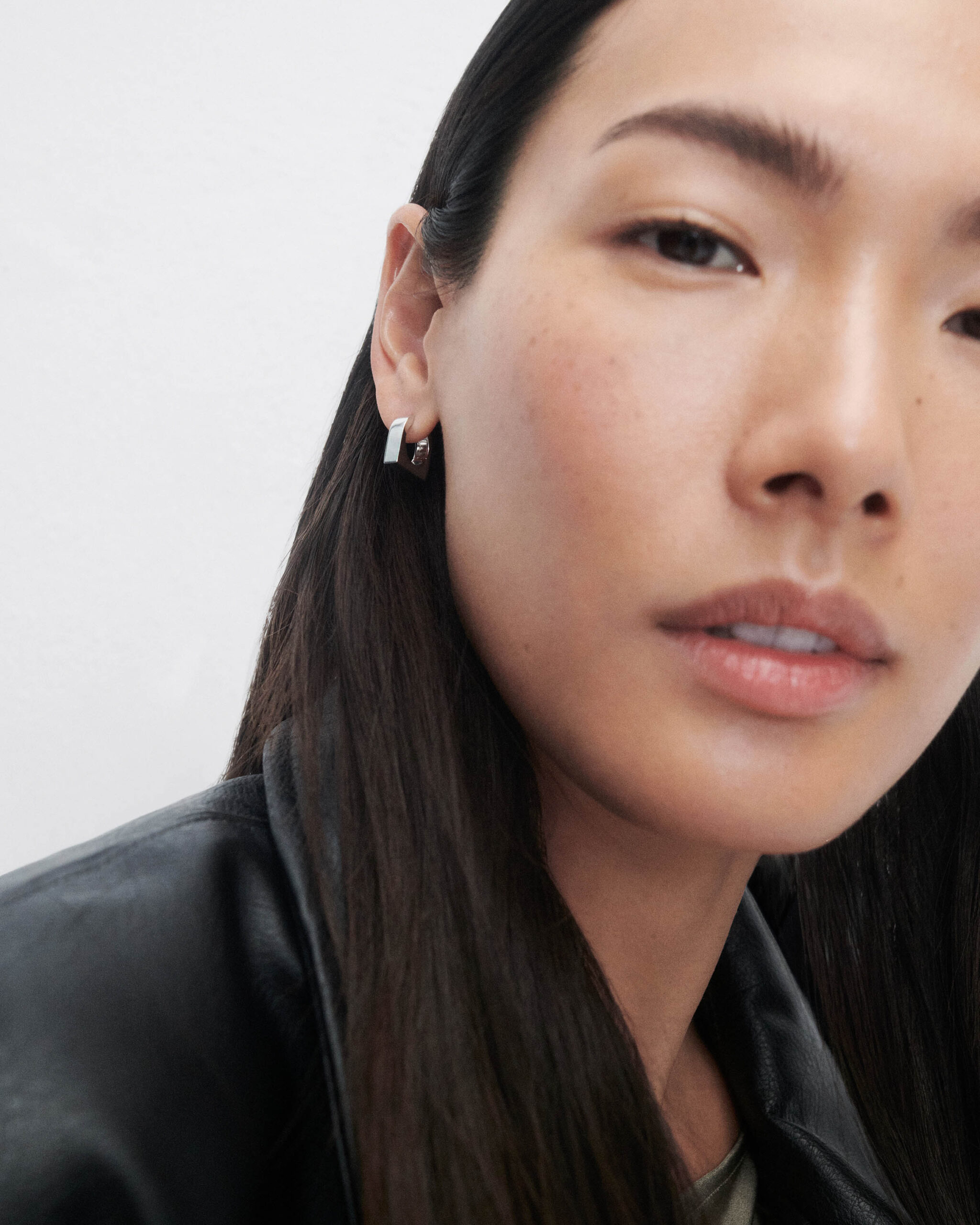 New York silver single hoop