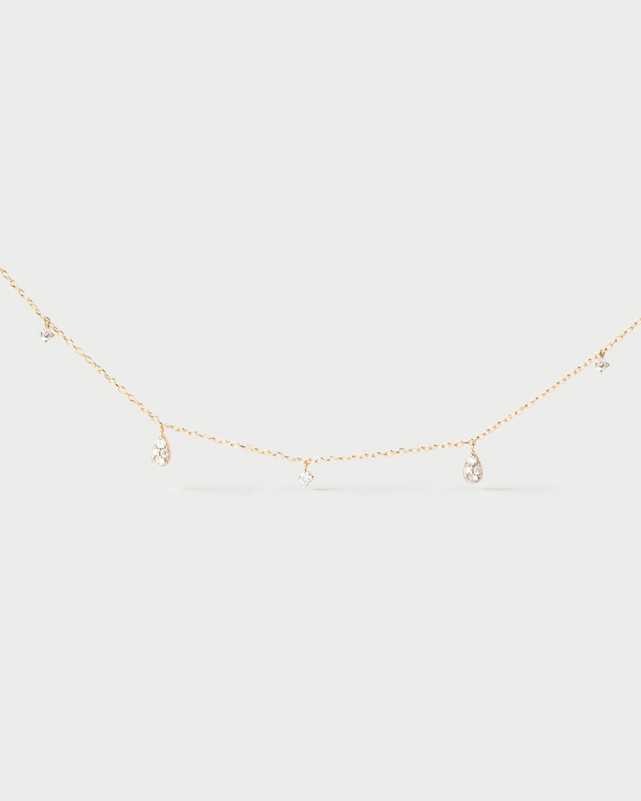 Diamonds and gold Sandy necklace