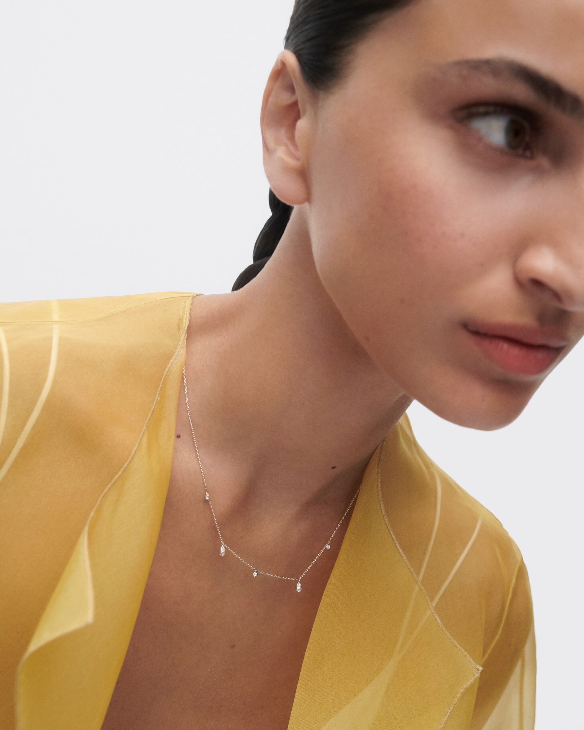 Diamonds and gold Sandy necklace