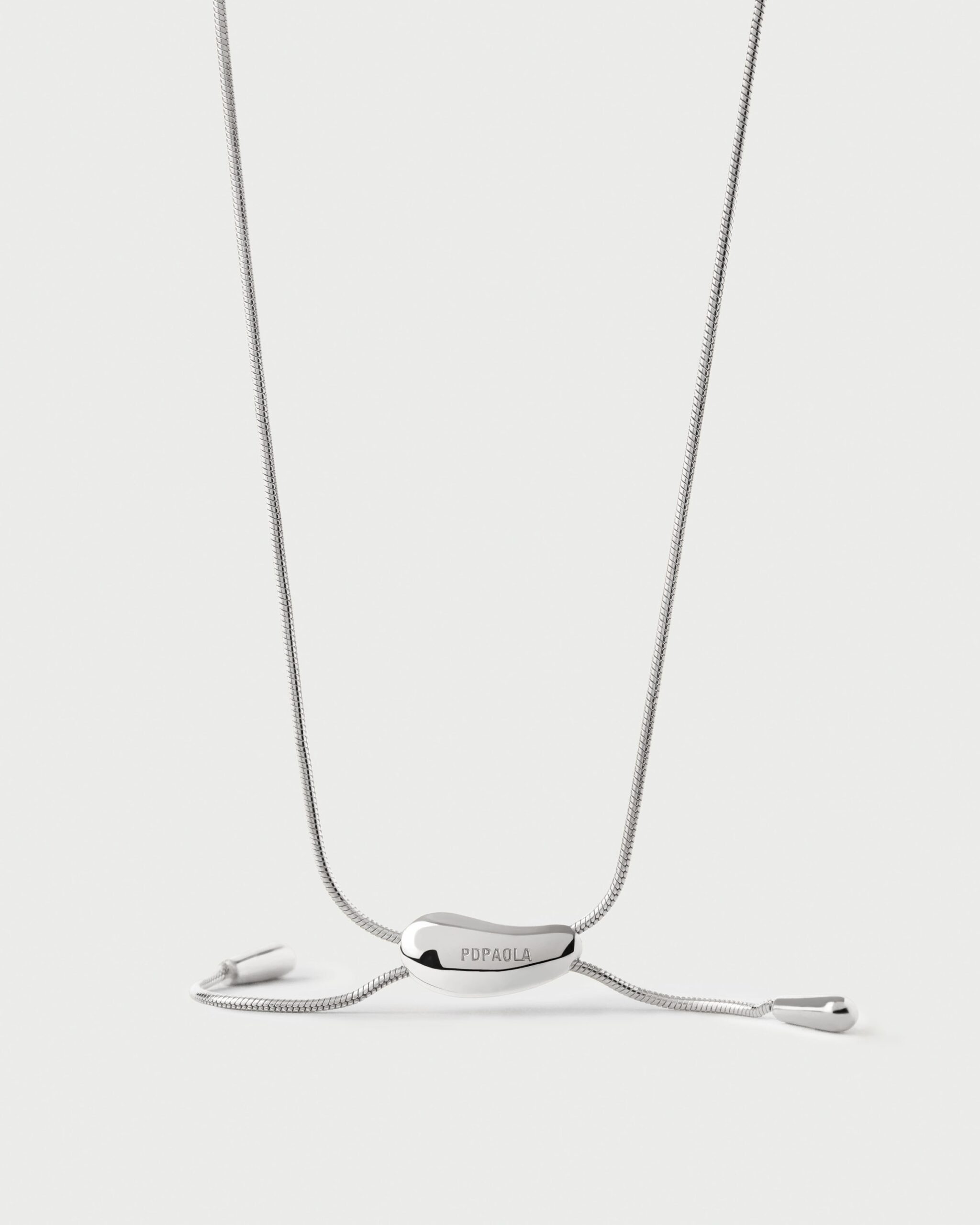 Rodeo Silver Slider Necklace