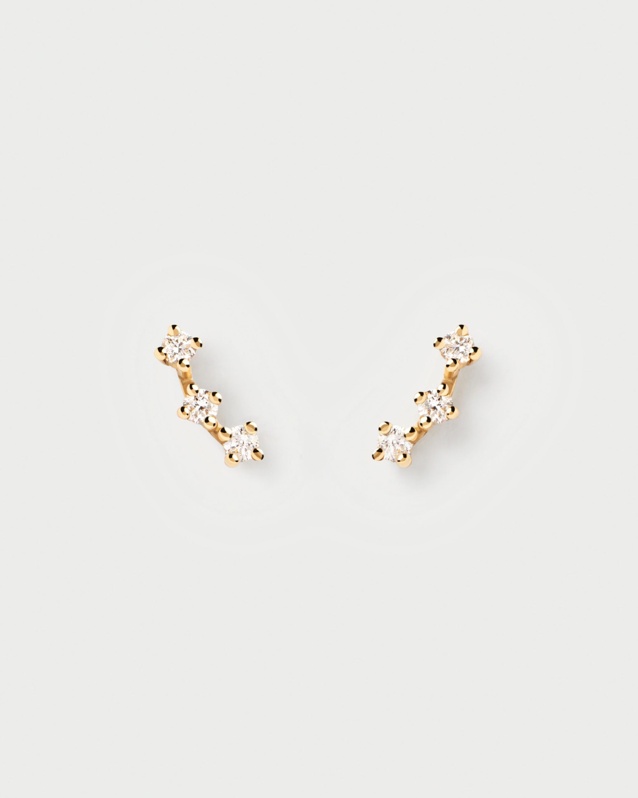 Diamonds and gold Brooklyn Single Earring