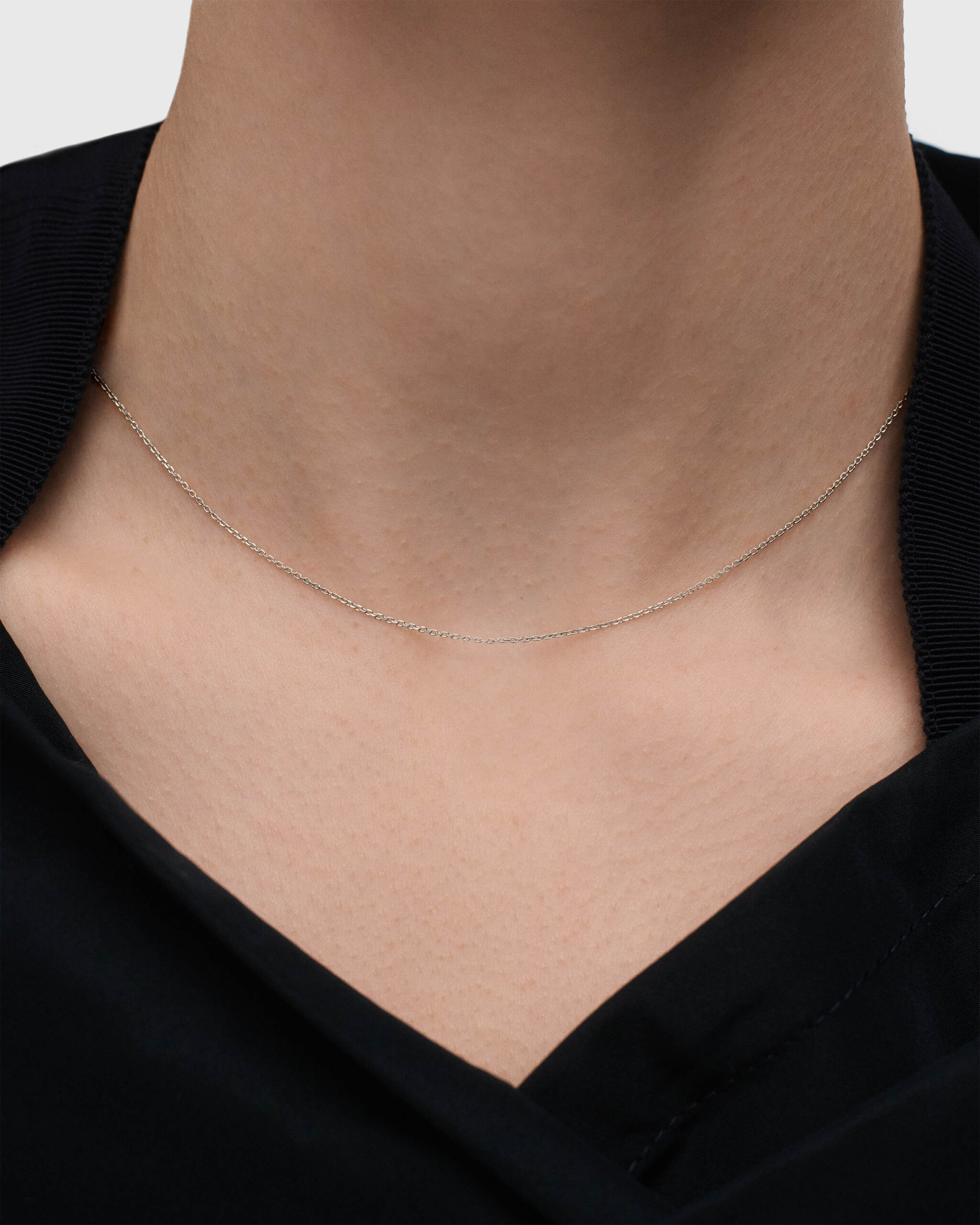 White gold Jane chain necklace