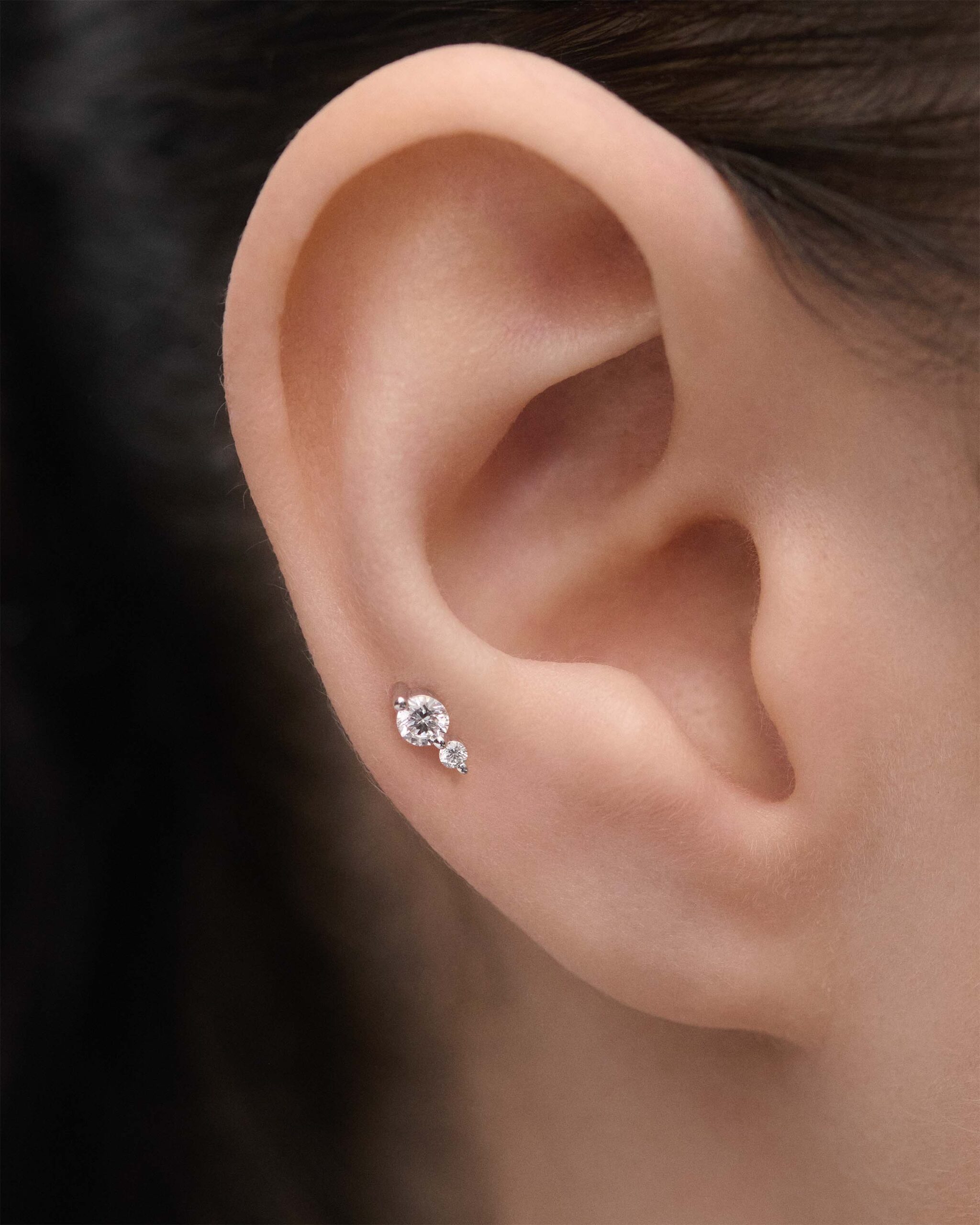 Diamonds and white gold Eve Mini ear piercing