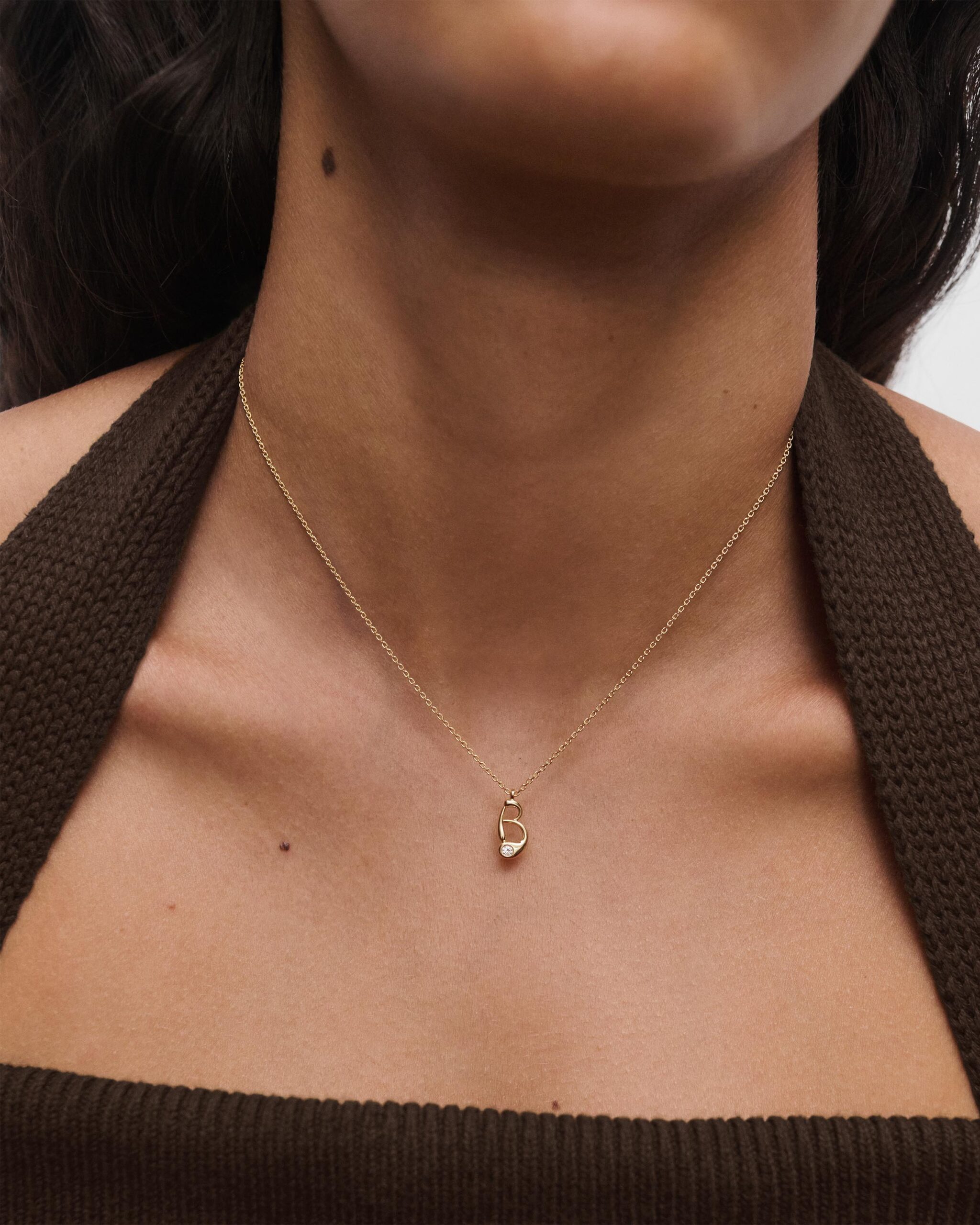 Initial pendant necklace