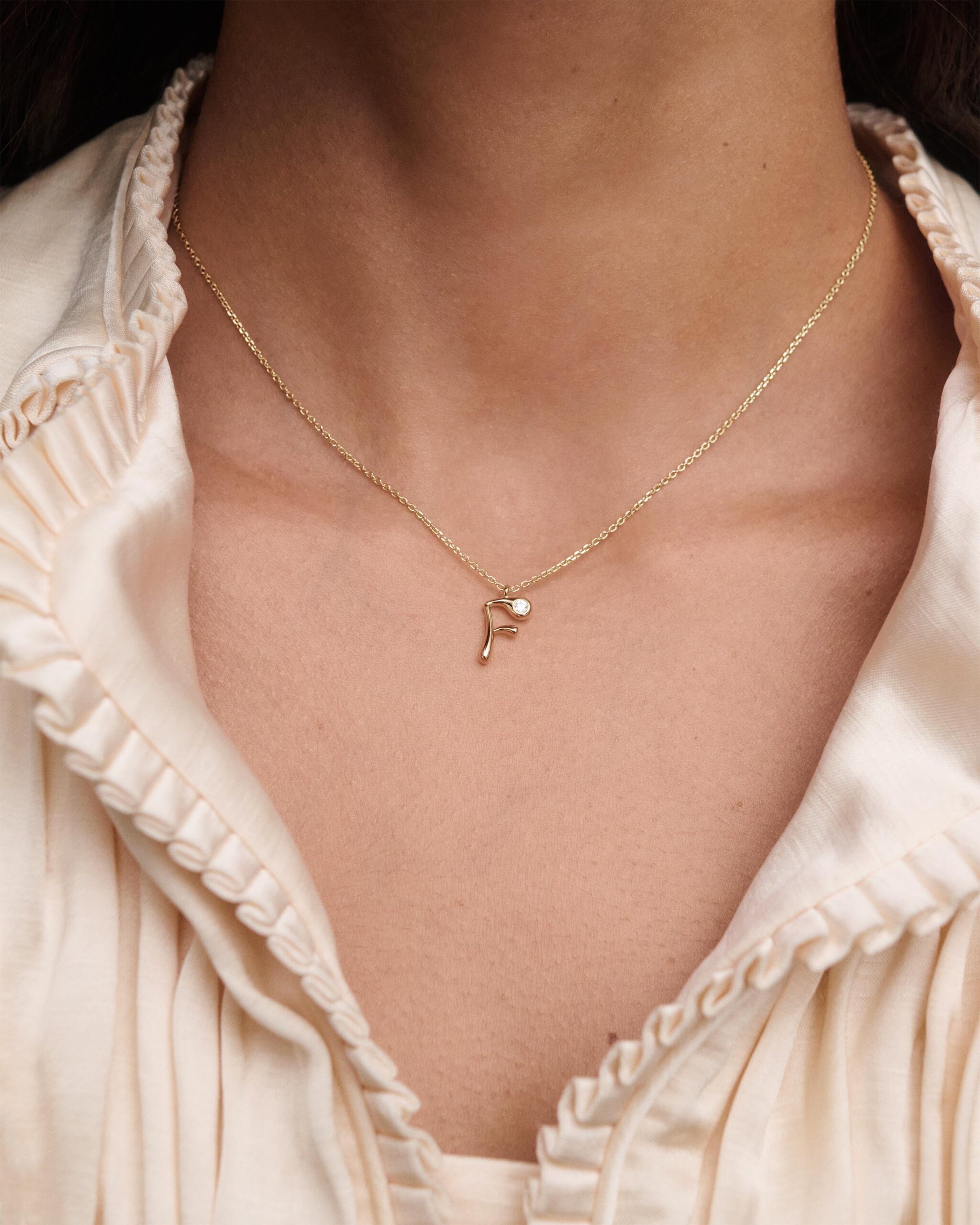 Initial pendant necklace