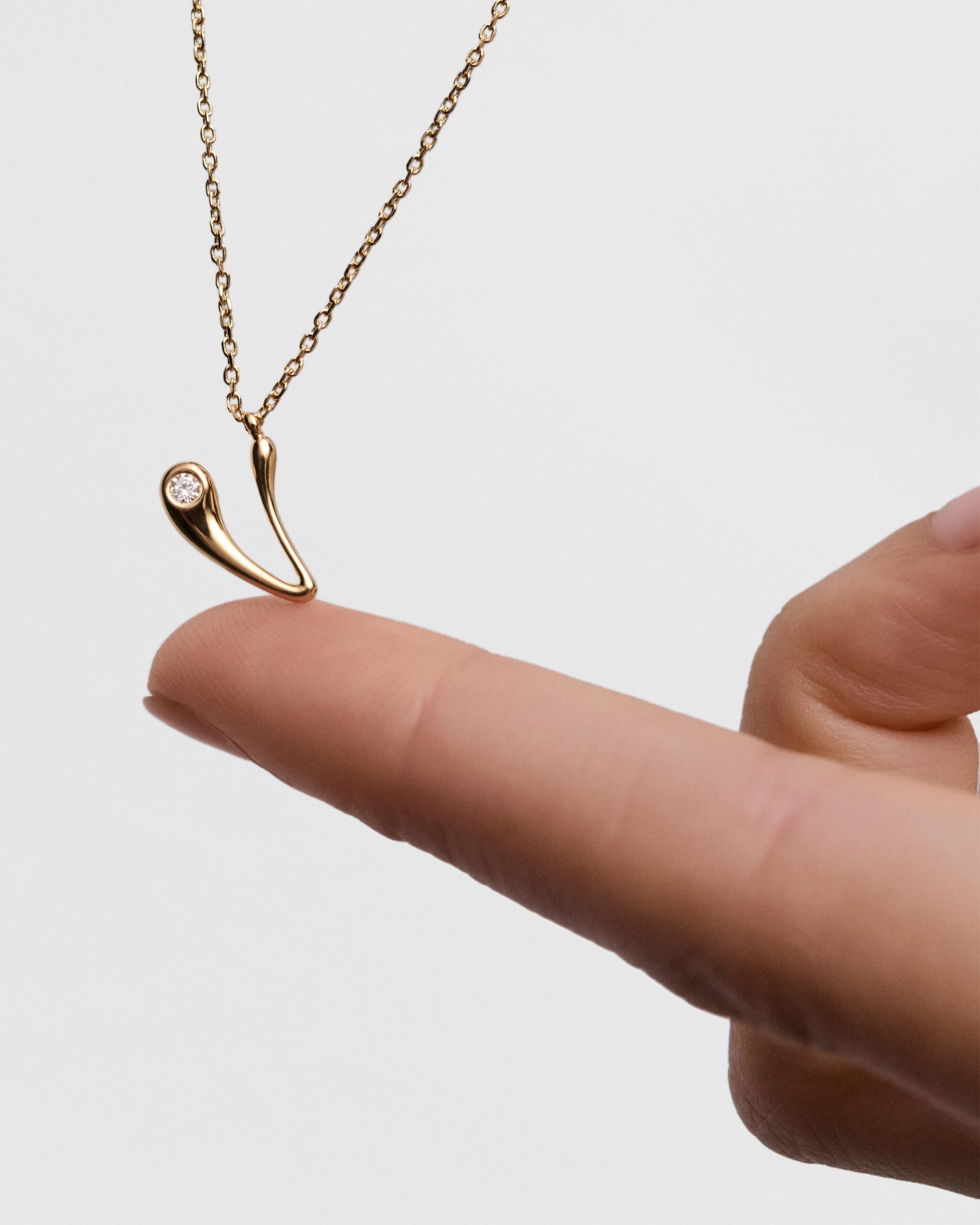 Initial pendant necklace