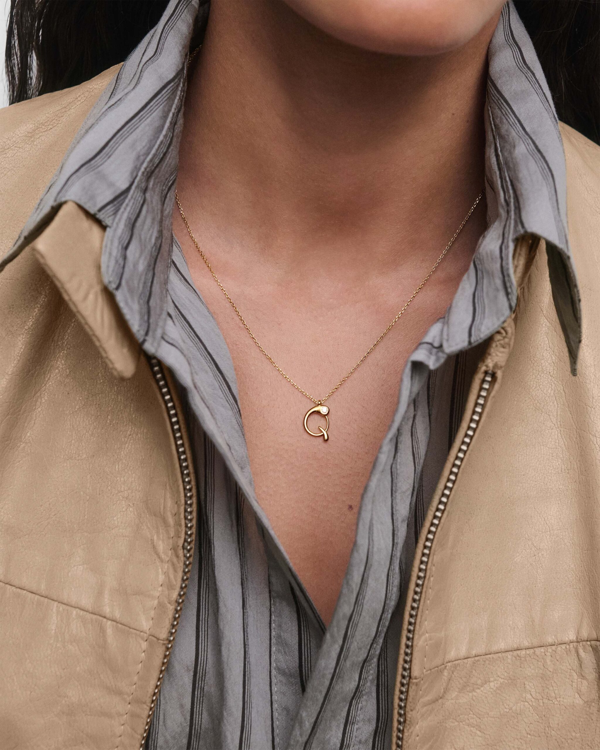 Initial pendant necklace