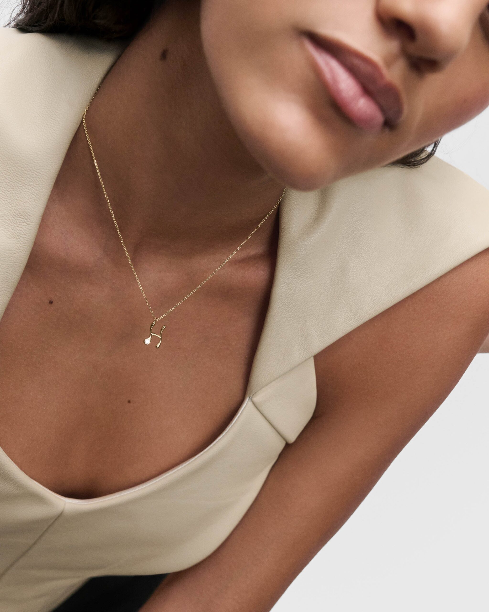 Initial pendant necklace