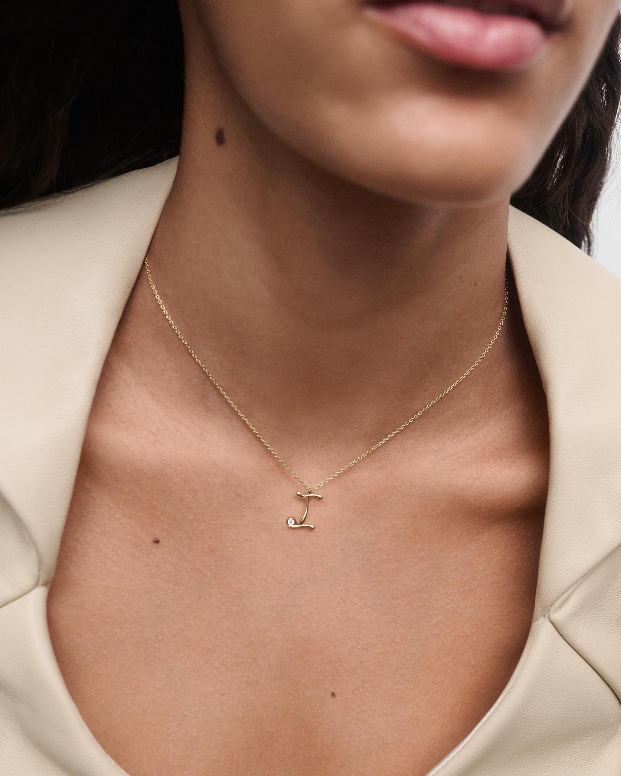 Initial pendant necklace