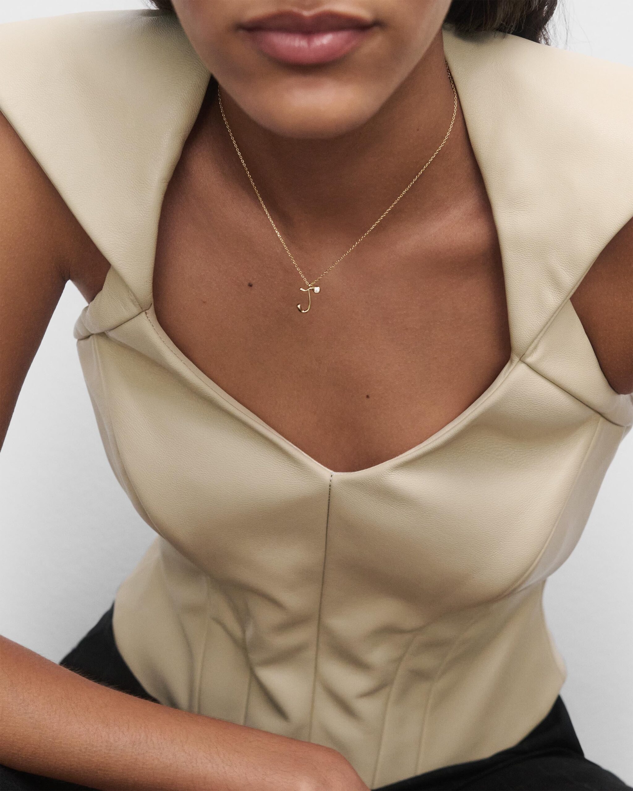 Initial pendant necklace