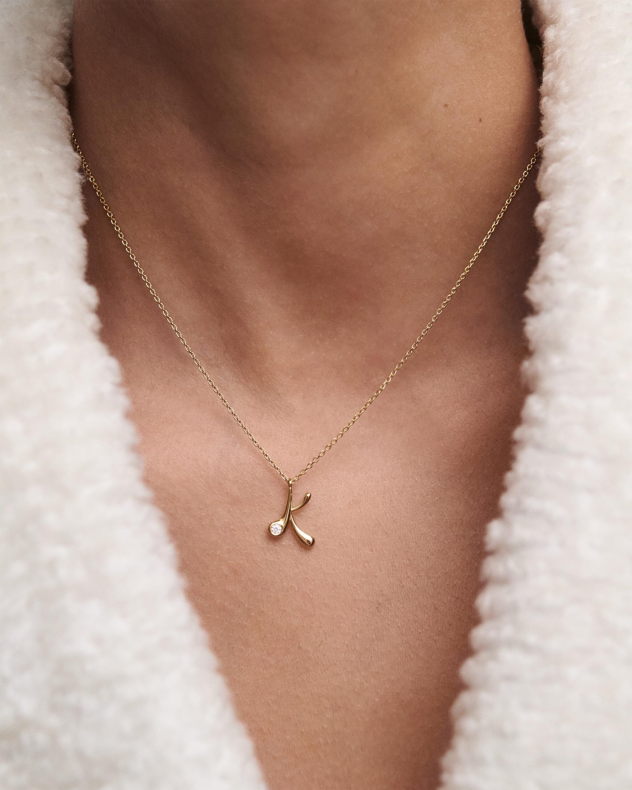 Initial pendant necklace