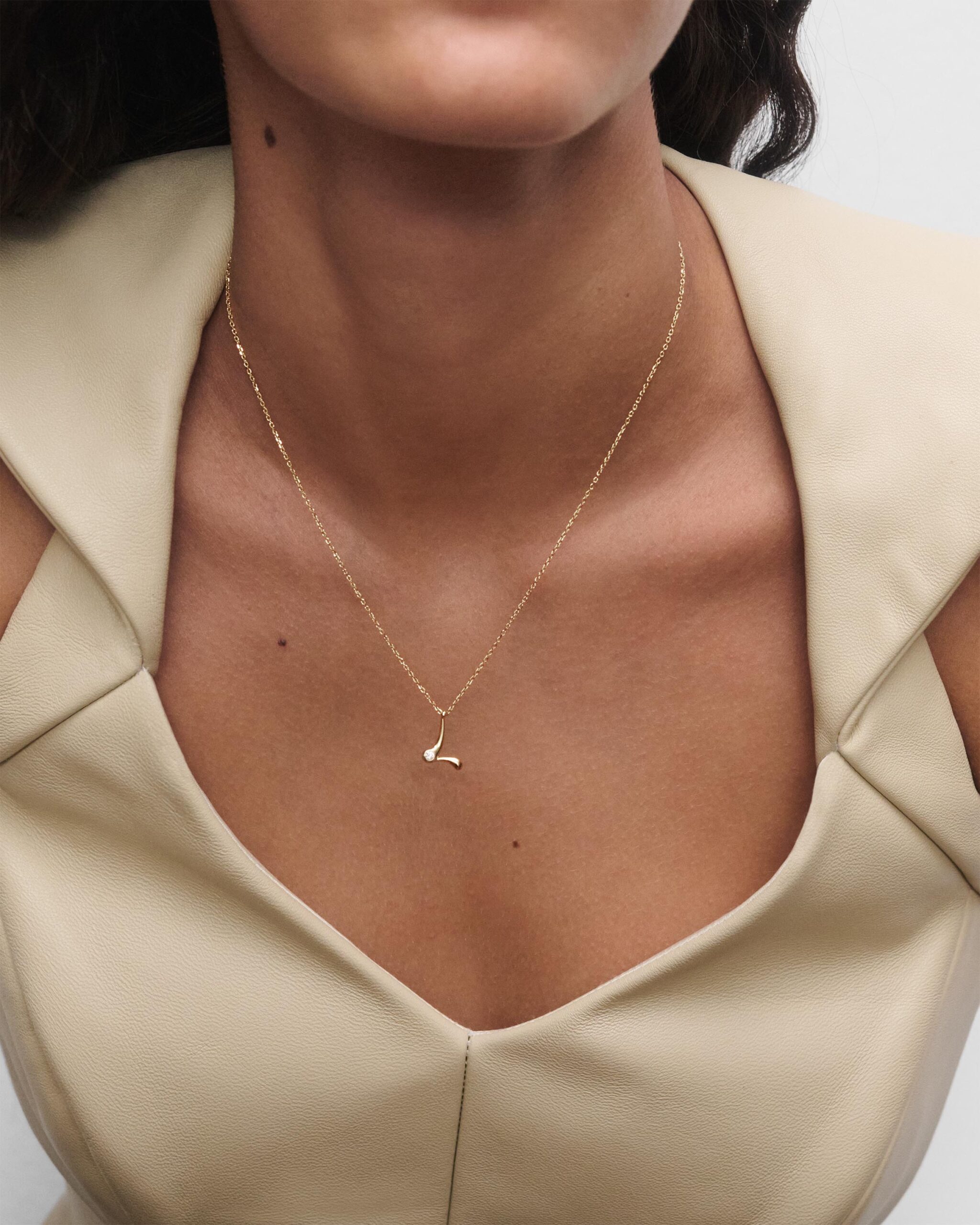 Initial pendant necklace