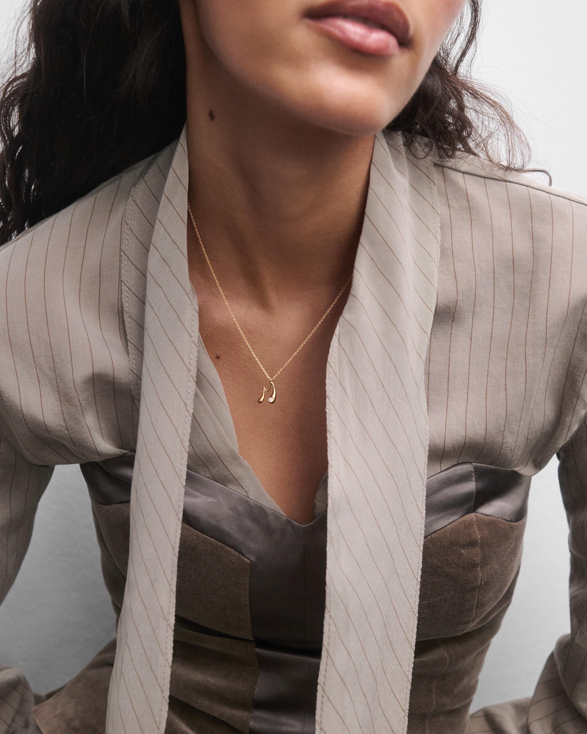 Initial pendant necklace