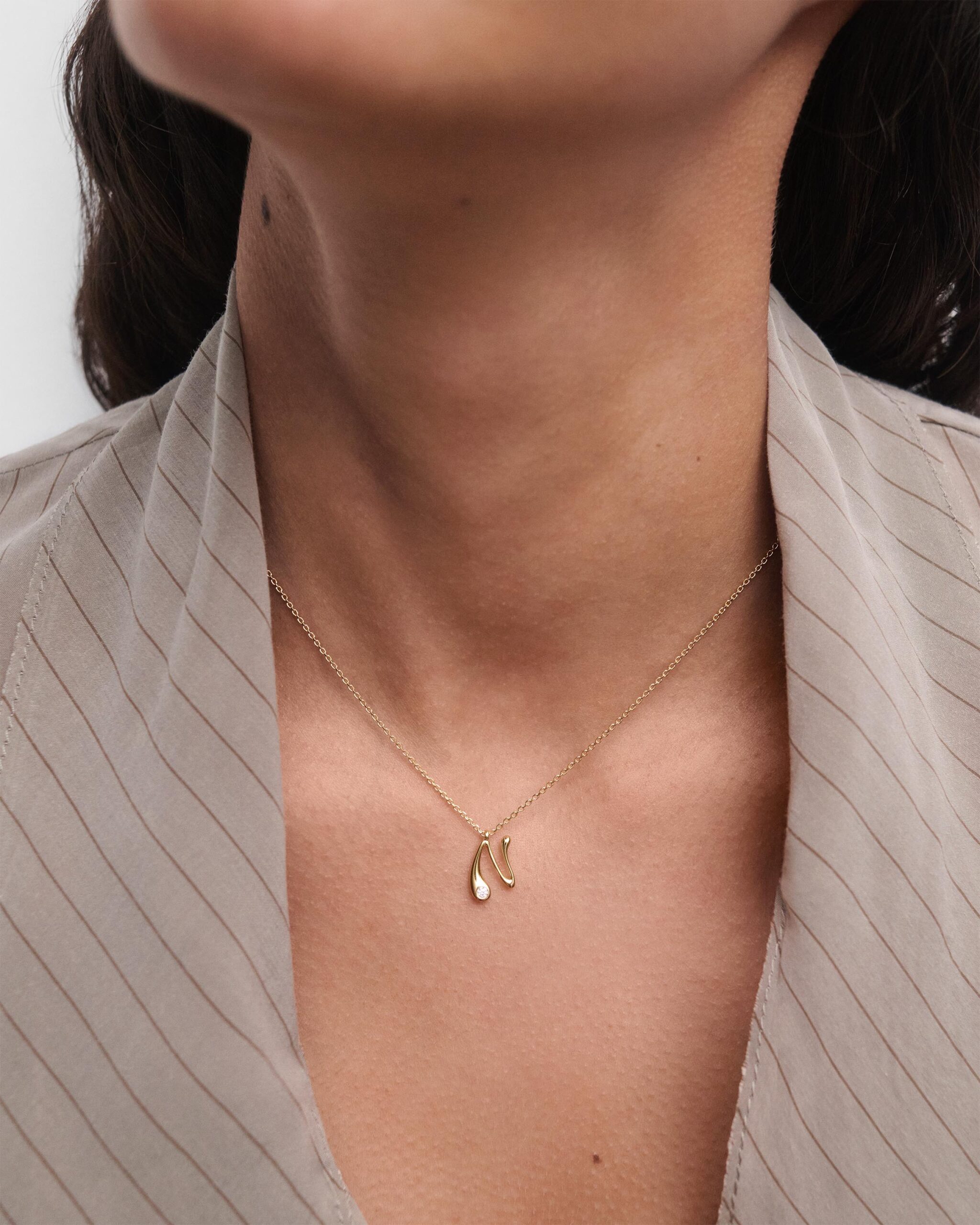 Initial pendant necklace