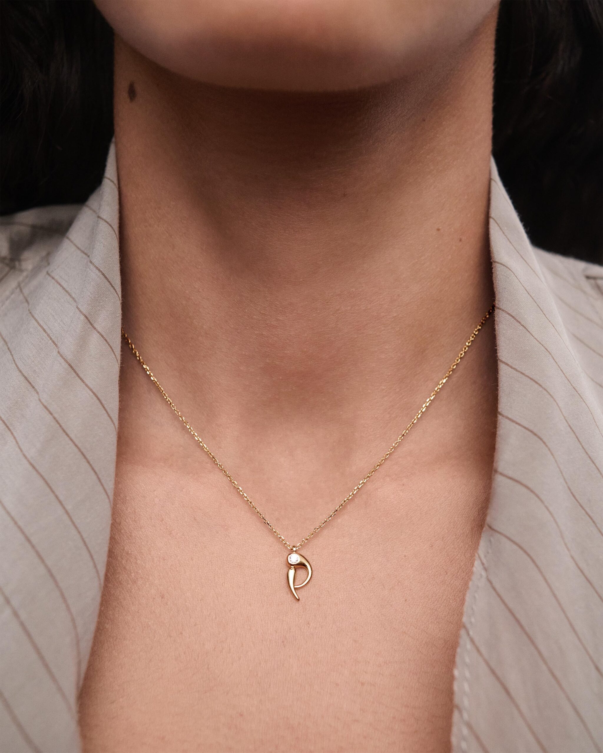 Initial pendant necklace