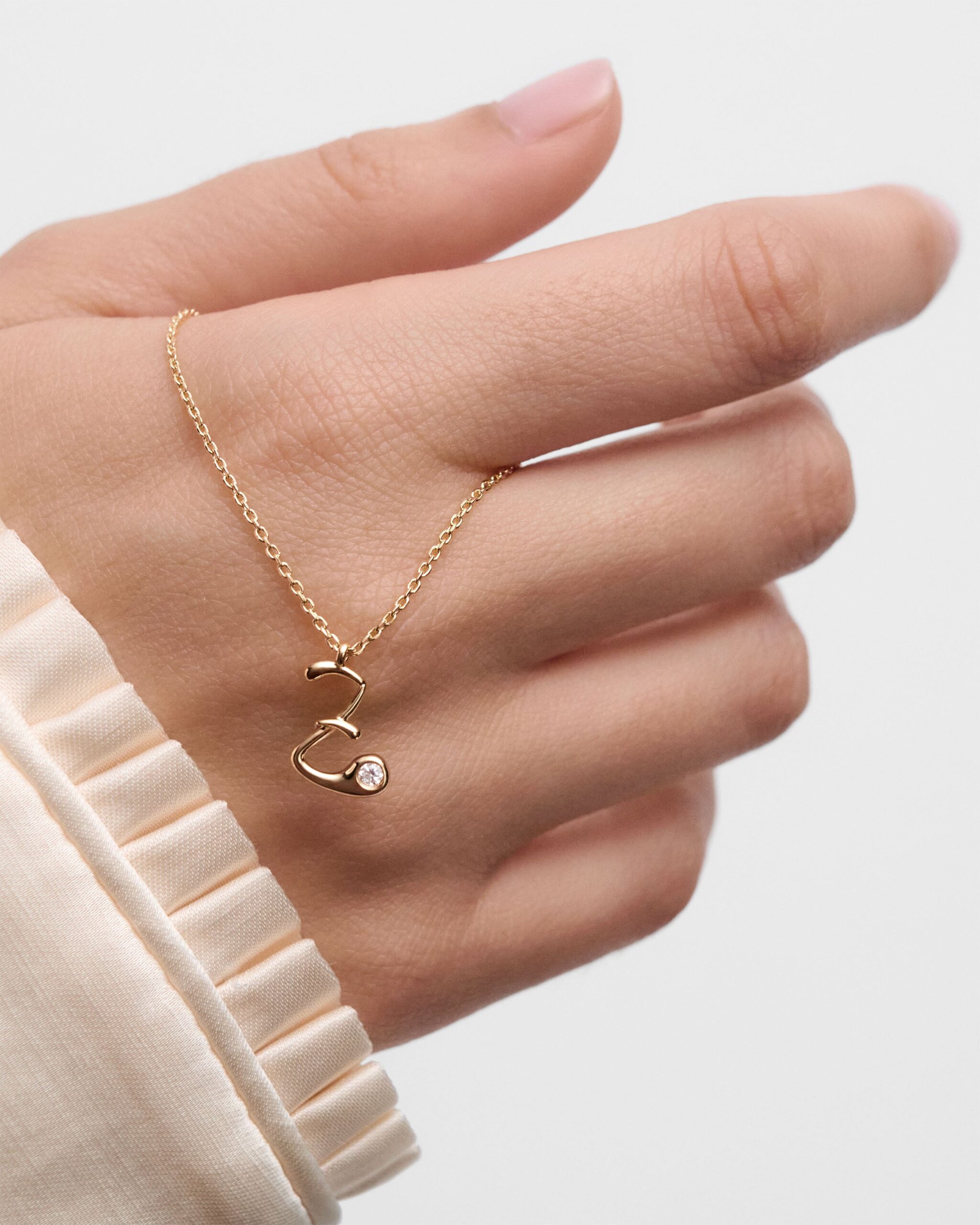 Initial pendant necklace