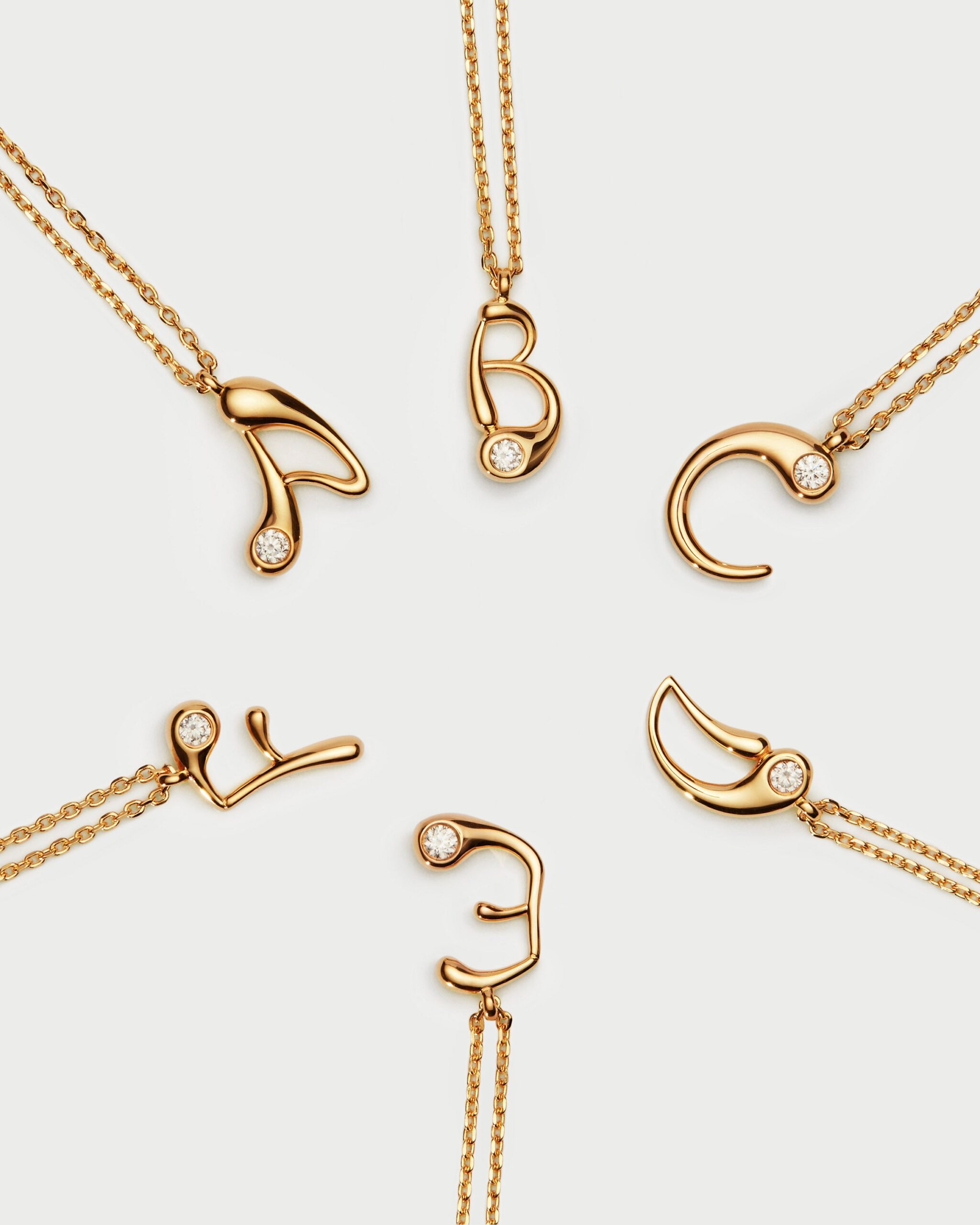 Initial pendant necklace