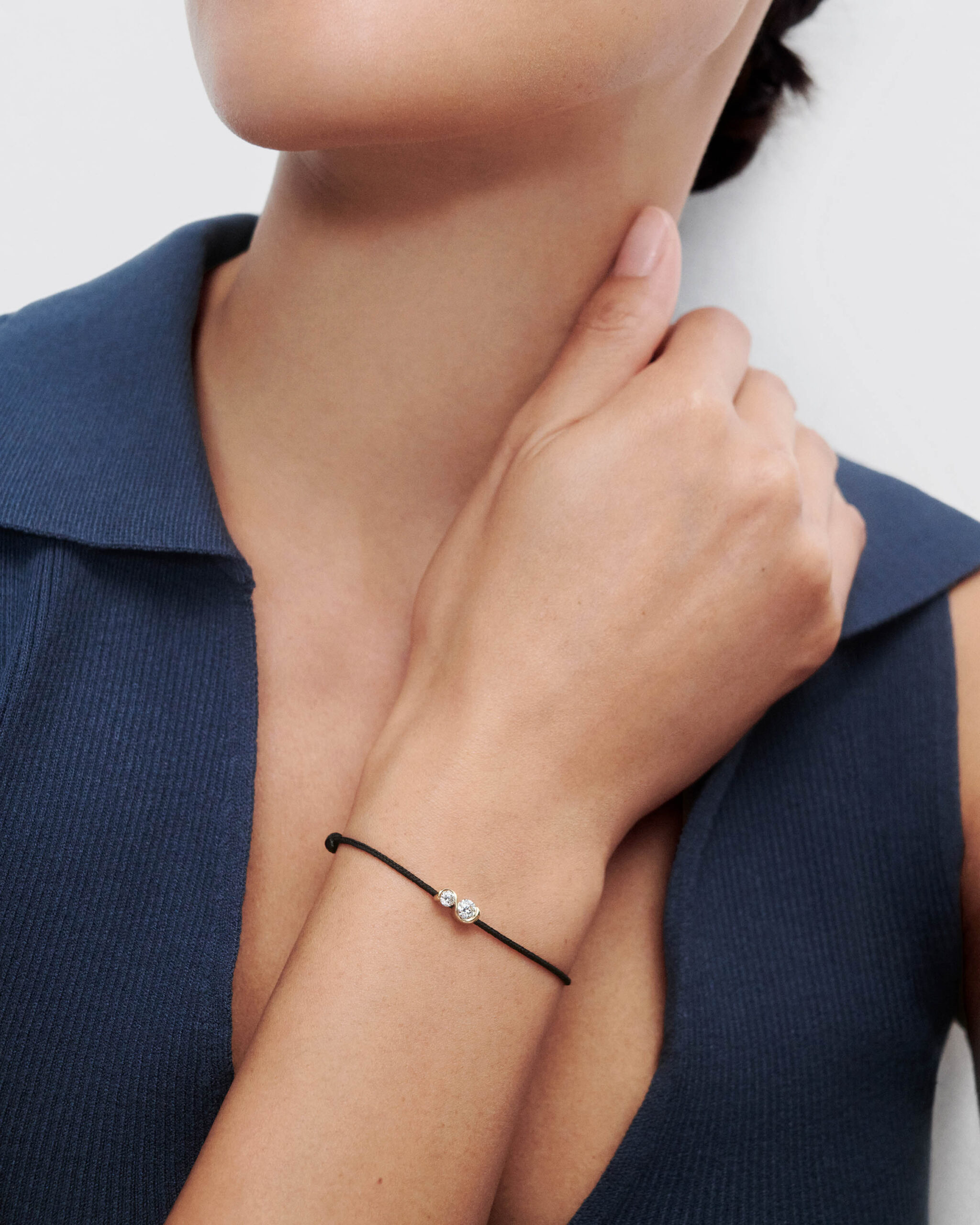 Dafne Diamond cord bracelet