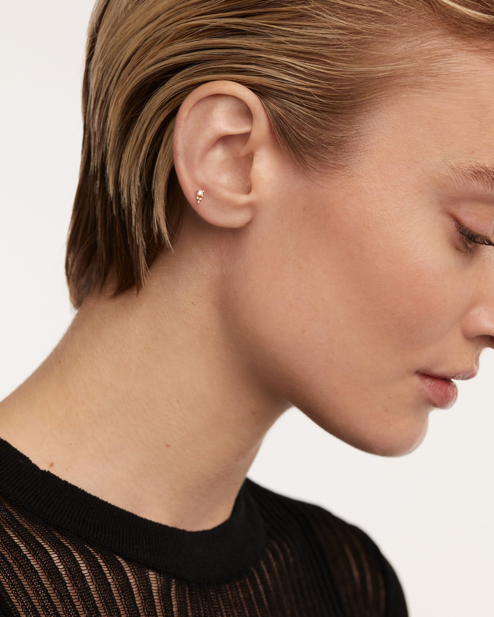 Diamonds and gold Chelsea Single Earring