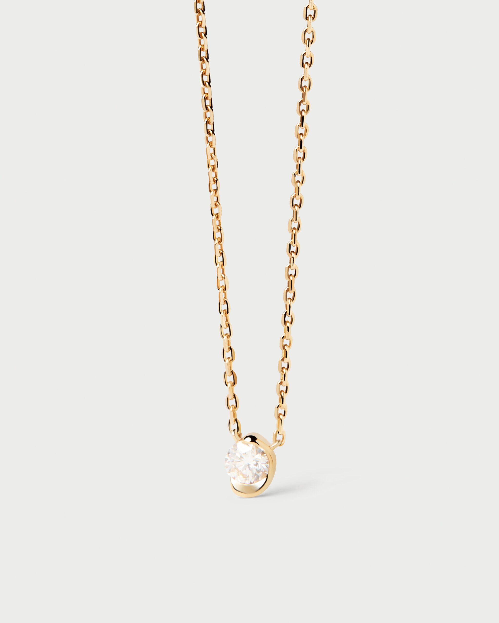 Diamonds and gold Delia necklace