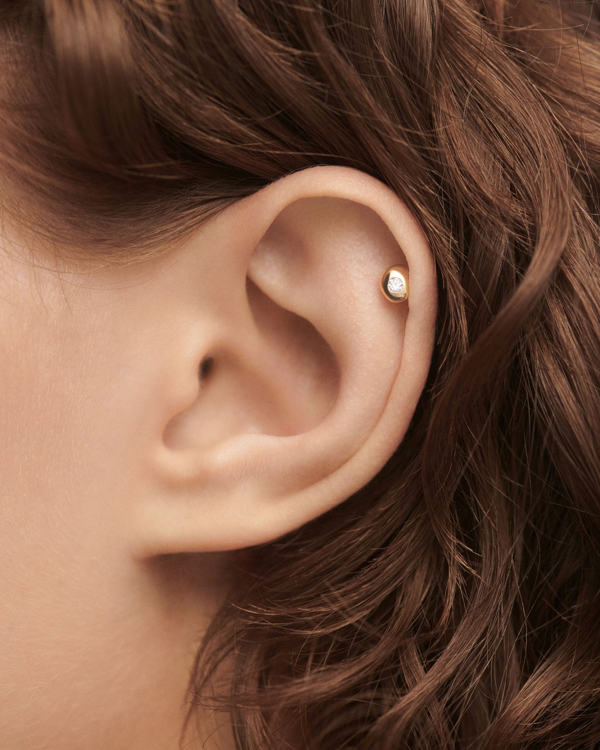 Sand single stud earring