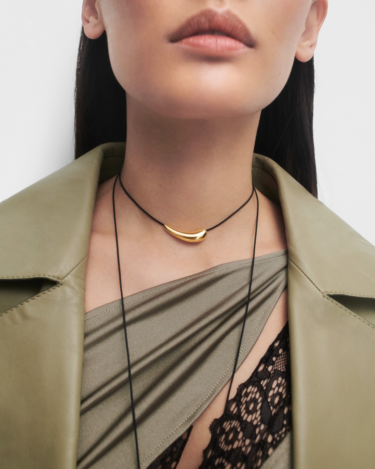 Orbit cord necklace