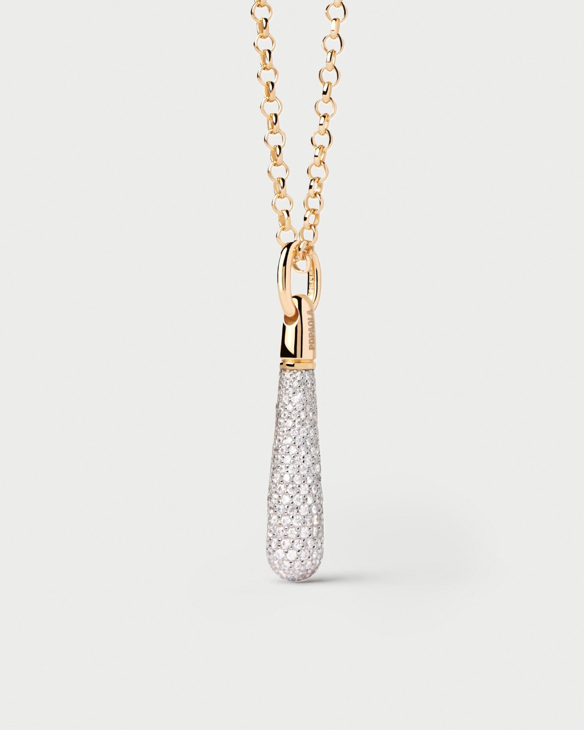 Pavé Large Drop Pendant