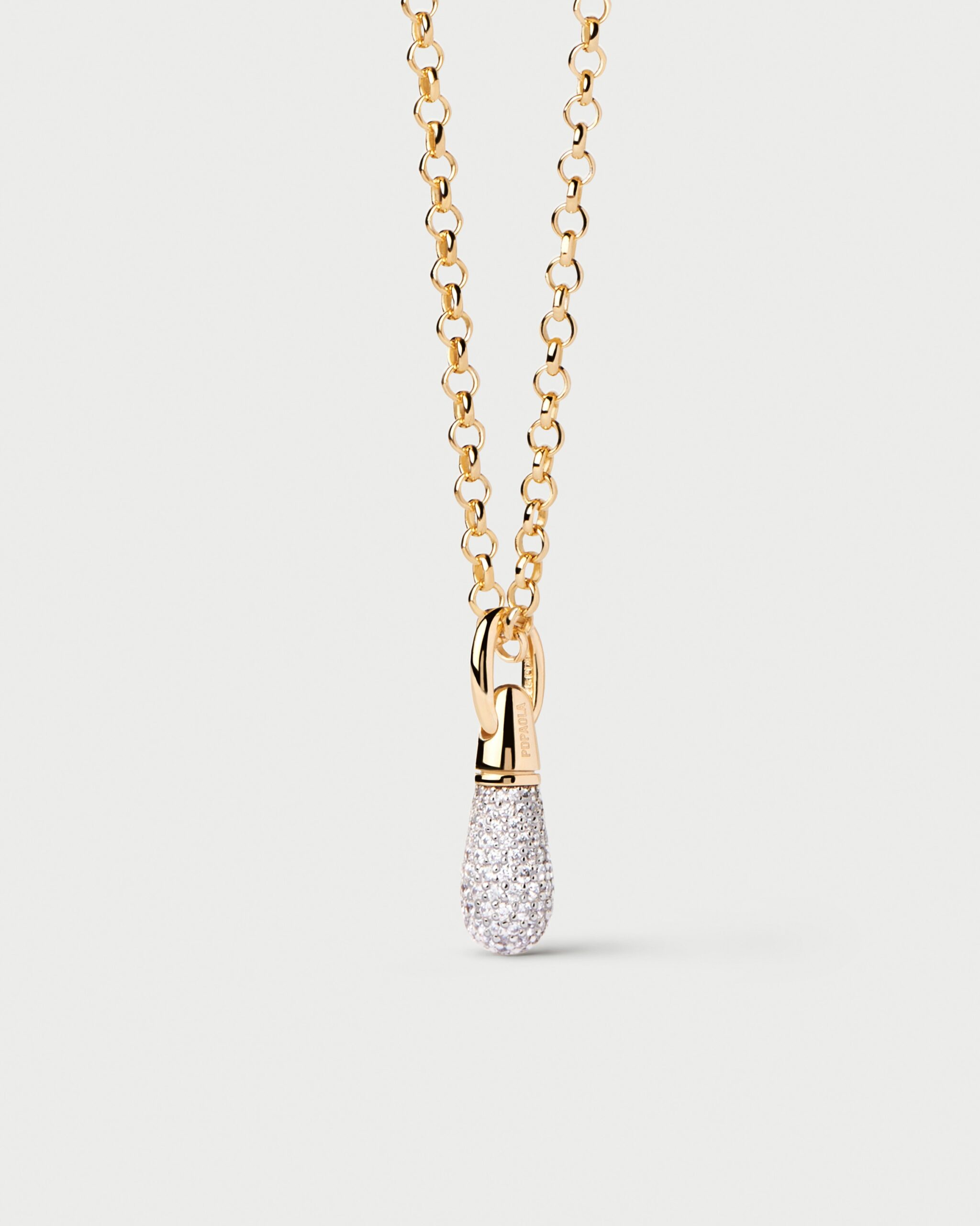 Pavé Drop Pendant