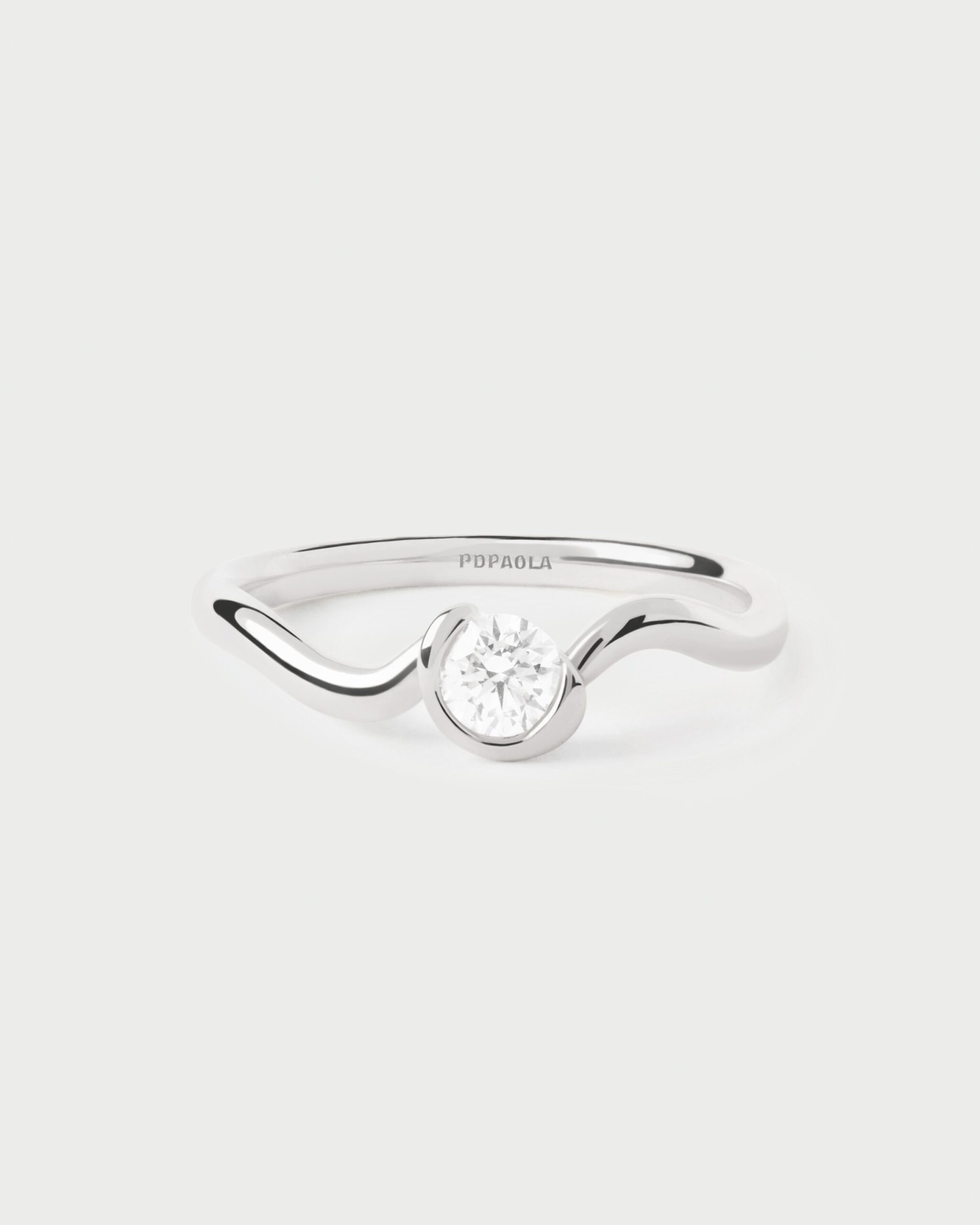 Diamonds and white gold Delia ring
