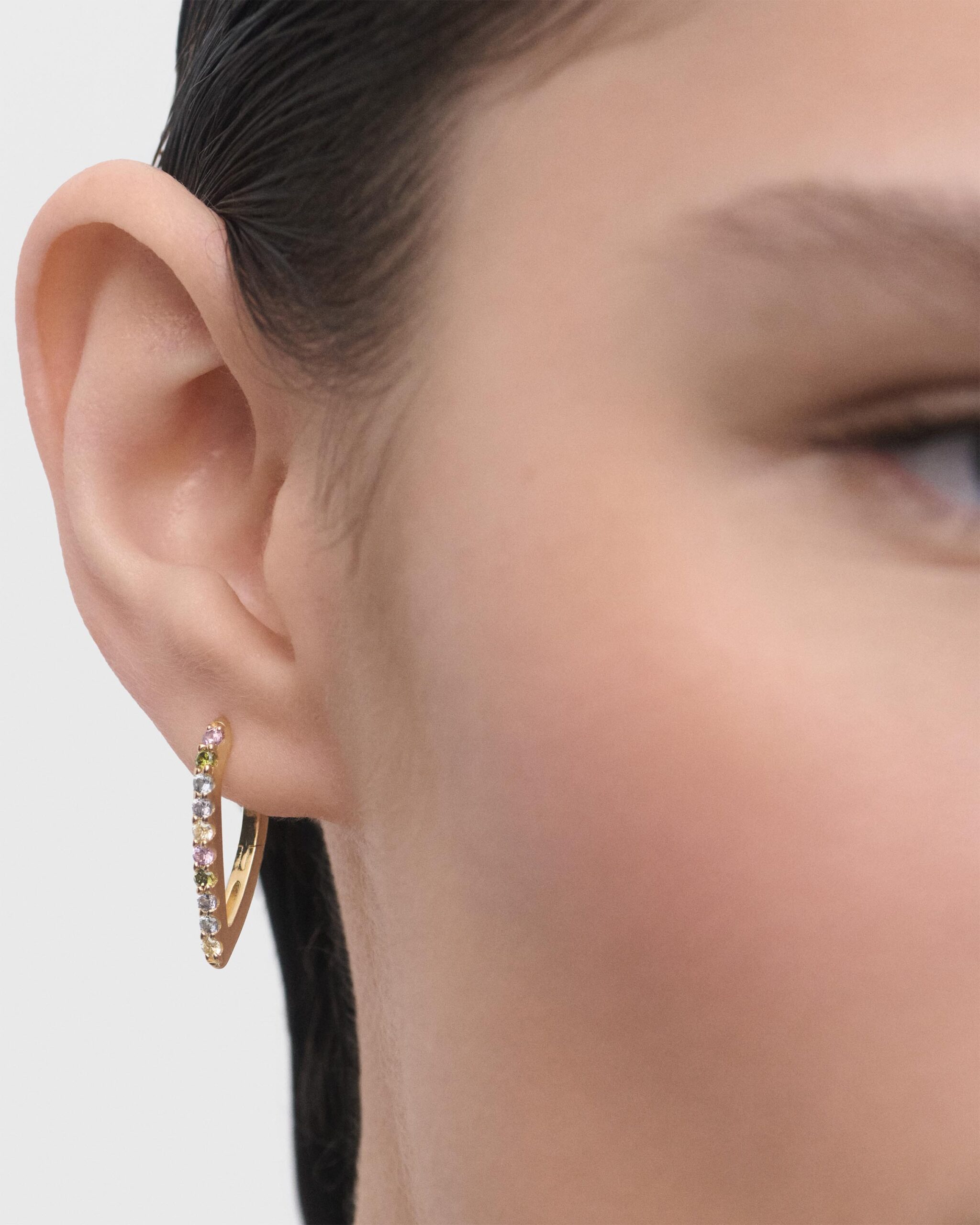 Multicolor Gloss hoops