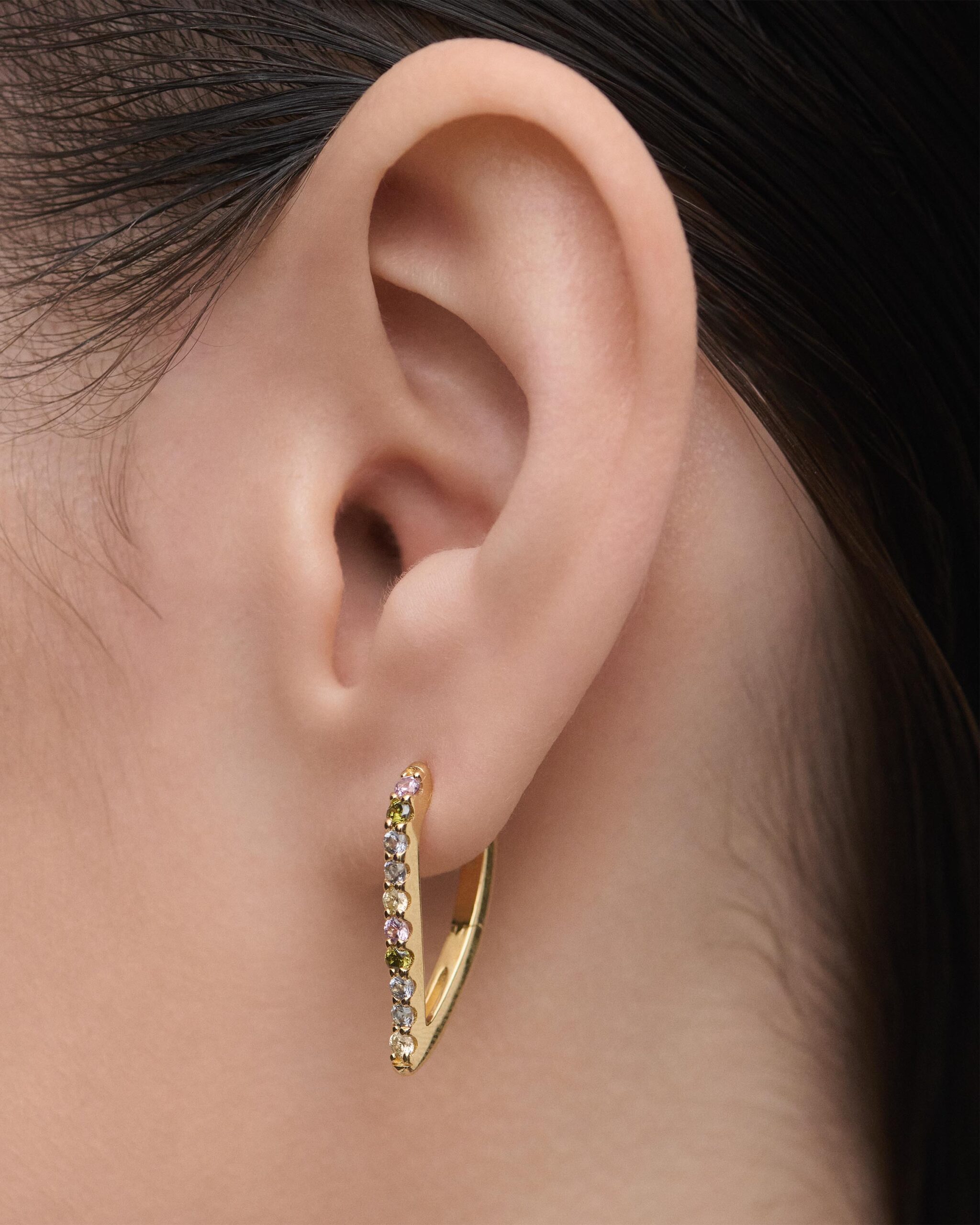 Multicolor Gloss hoops