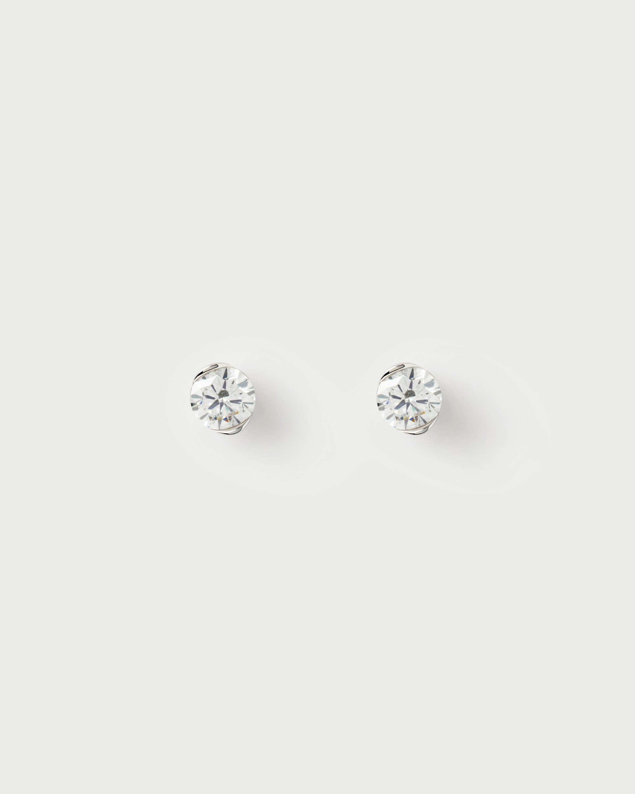 Diamond and white gold Grace Mini stud earrings