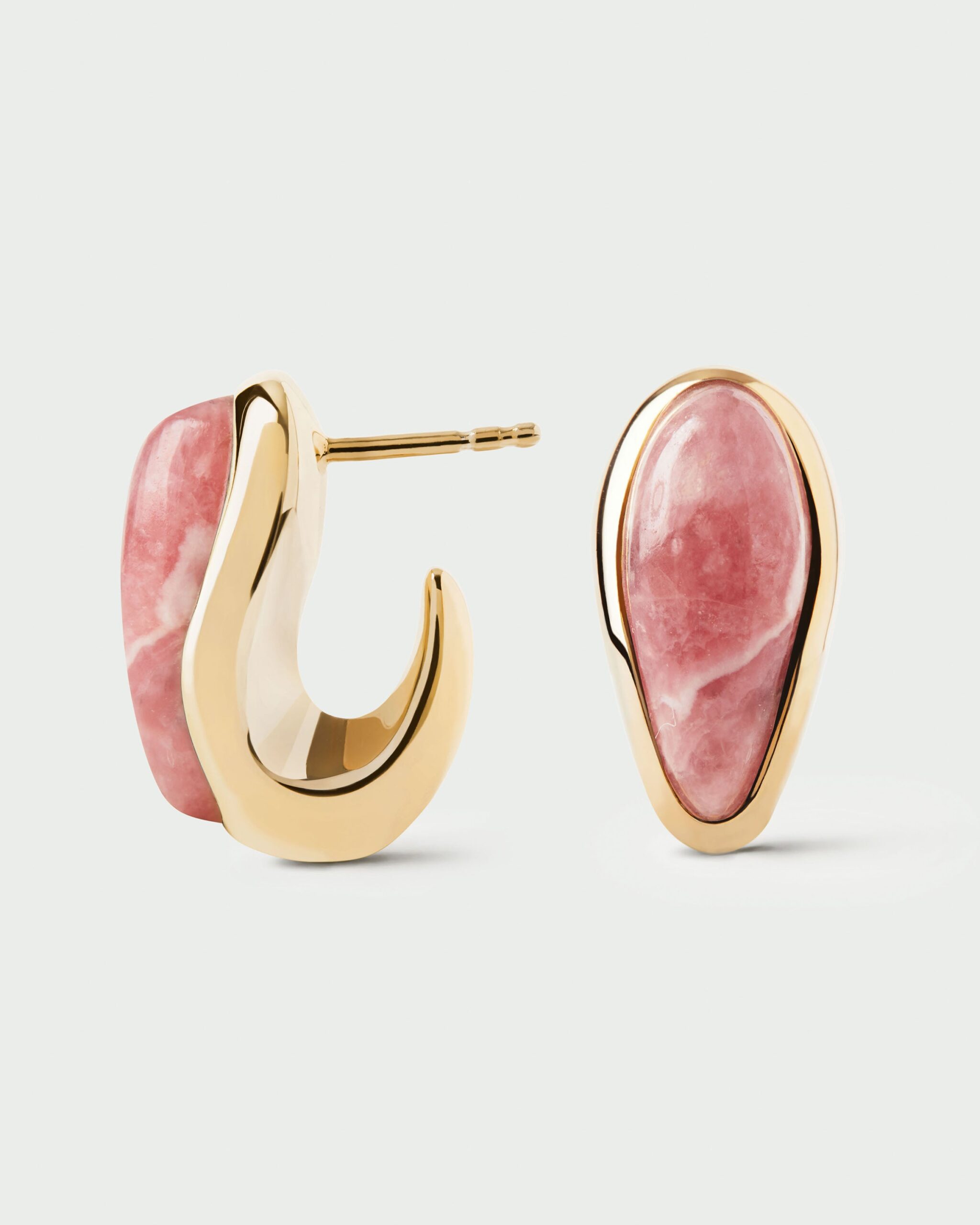 Rhodochrosite Luna Earrings