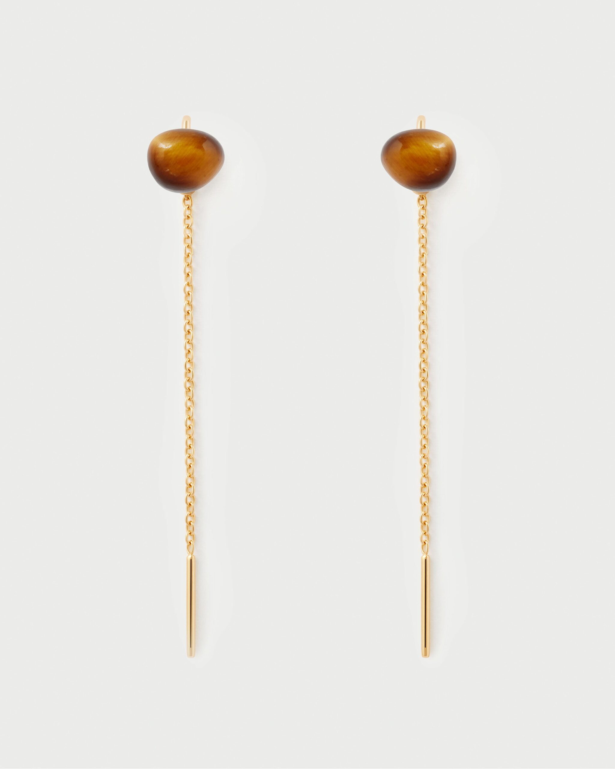 Tiger Eye Lyra Earrings