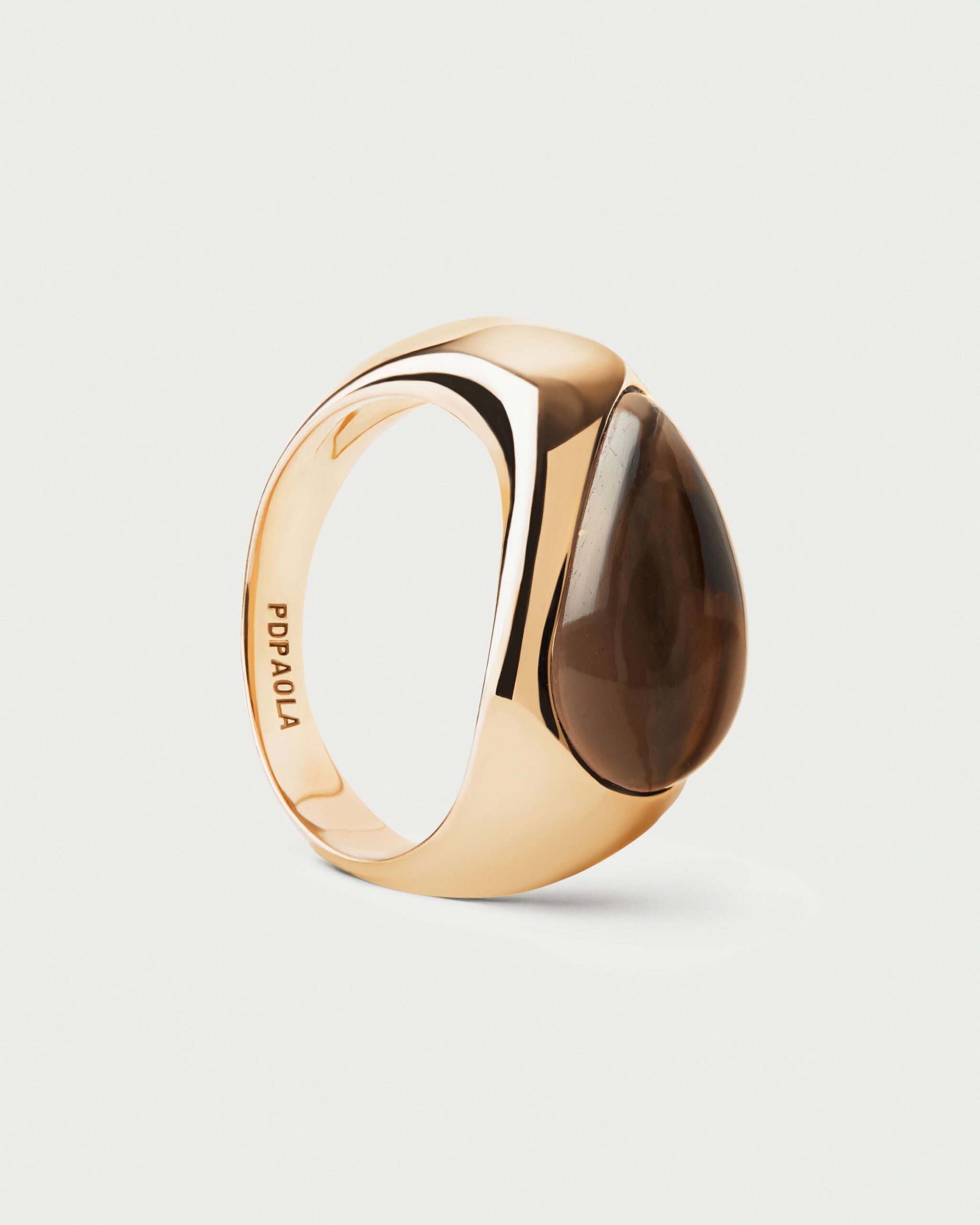 Quartz Luna Stamp Ring