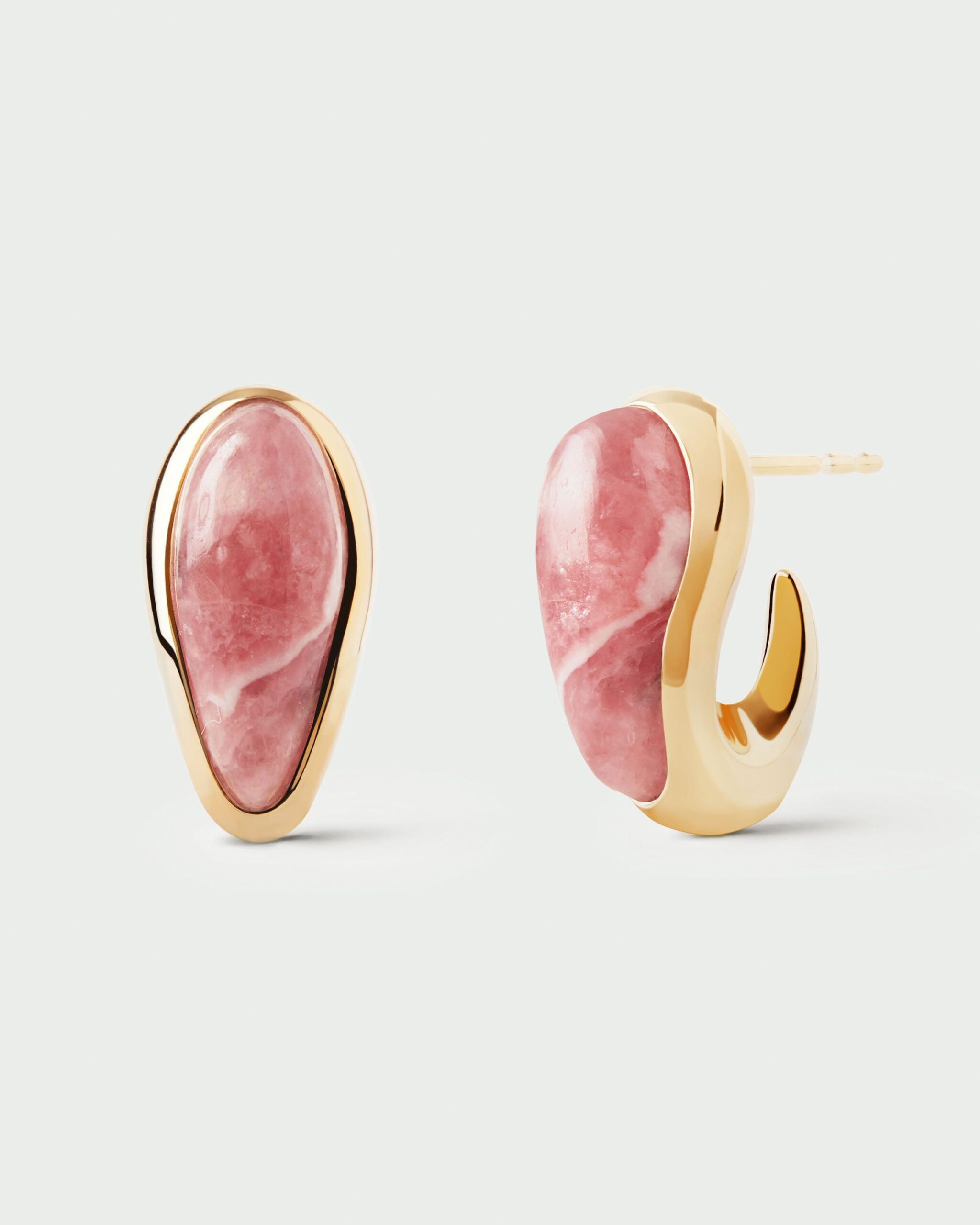 Rhodochrosite Luna Earrings