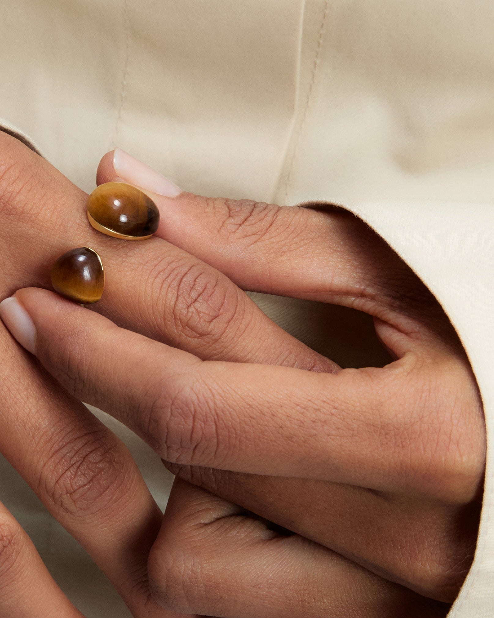 Tiger Eye Gravity Ring