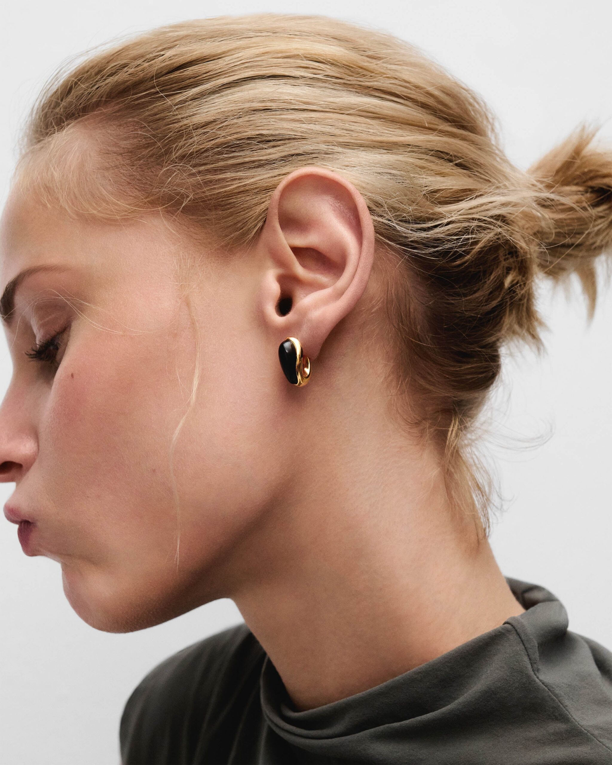 Quartz Luna Earrings