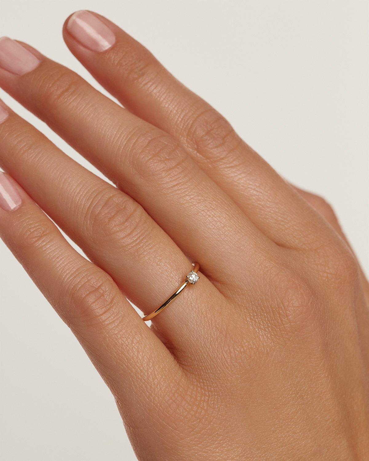 Diamonds Solitaire Ring