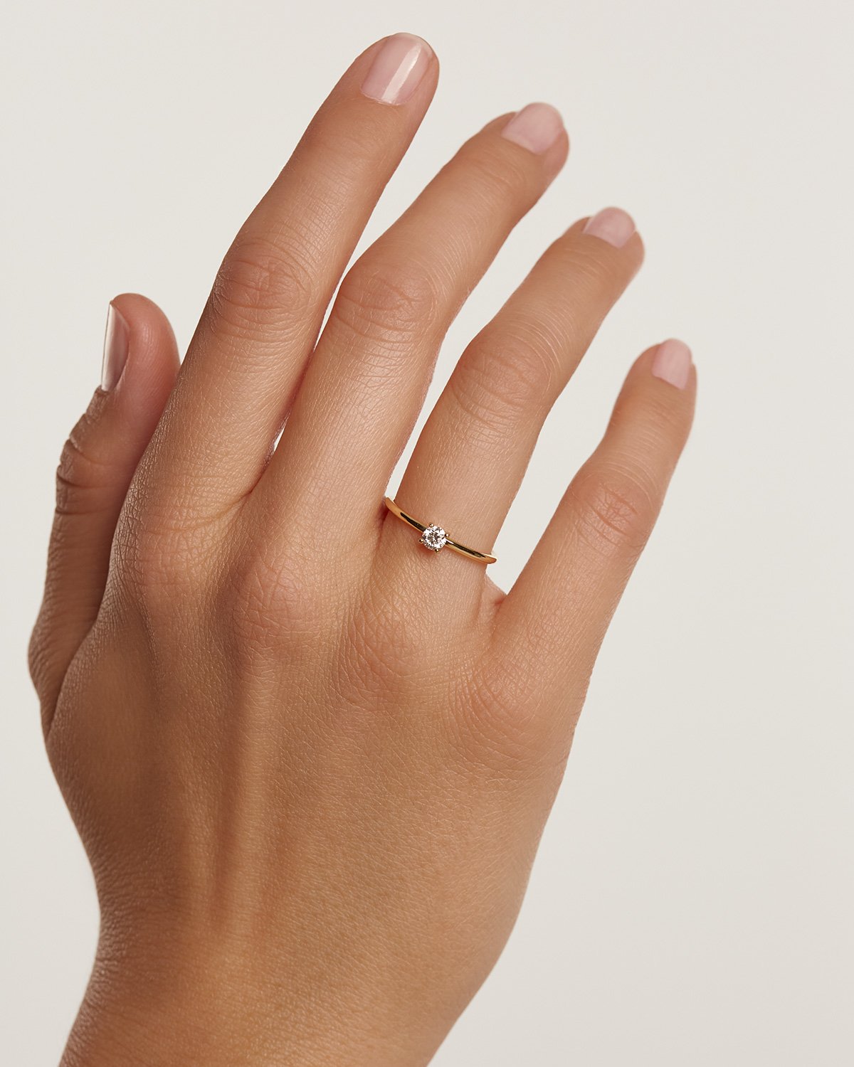 Diamonds Solitaire Ring