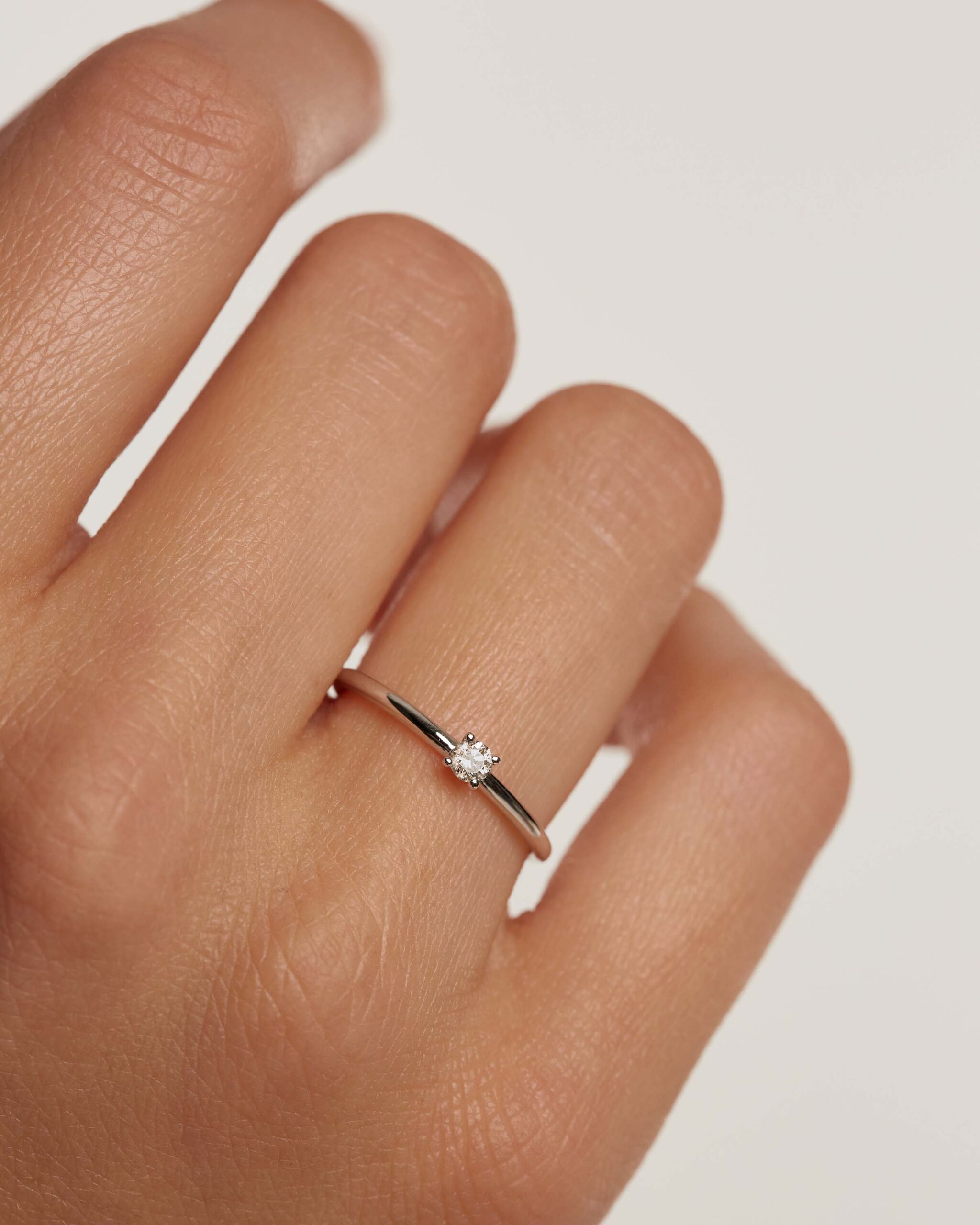 Diamonds Solitaire Ring