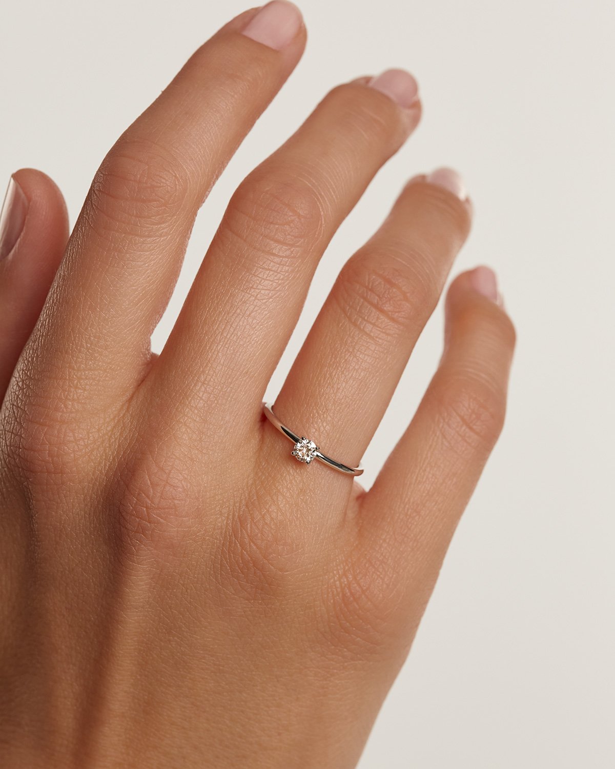 Diamonds Solitaire Ring