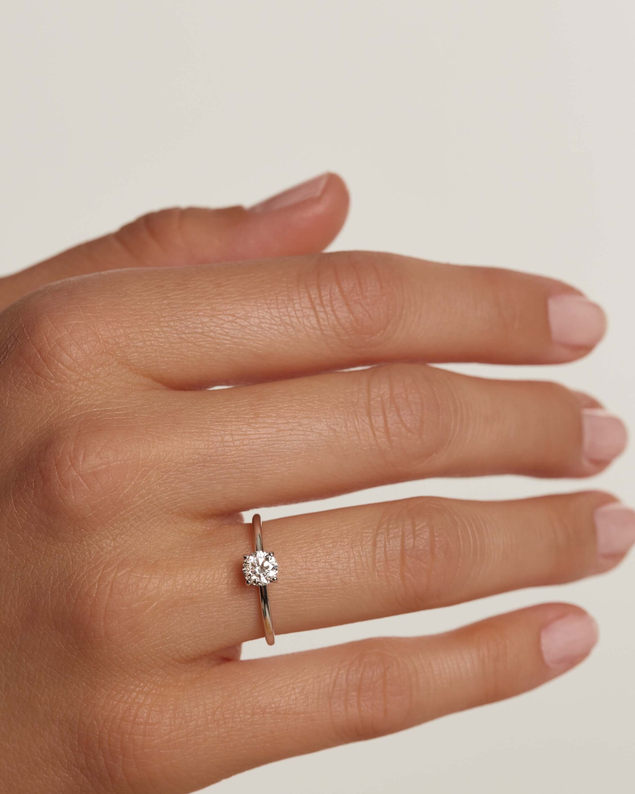Diamonds Solitaire Ring