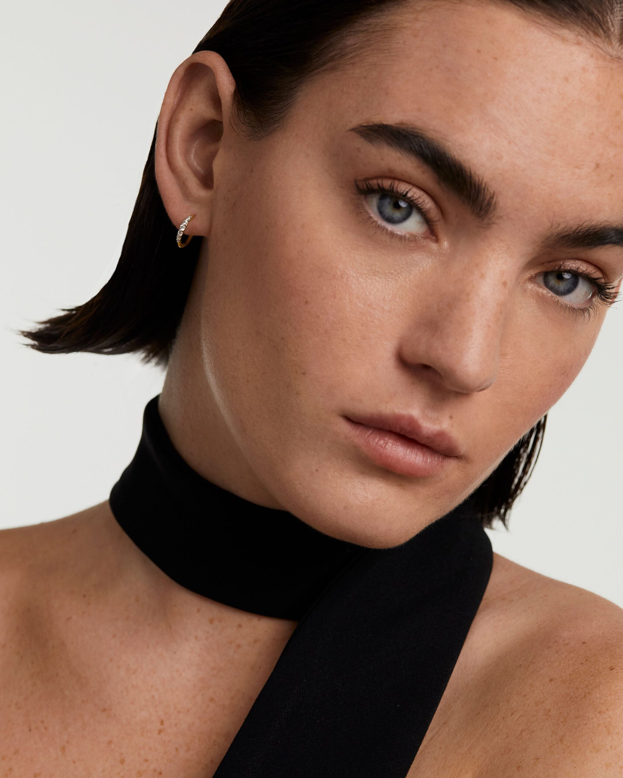 Diamonds And Gold Estella Mini Hoops