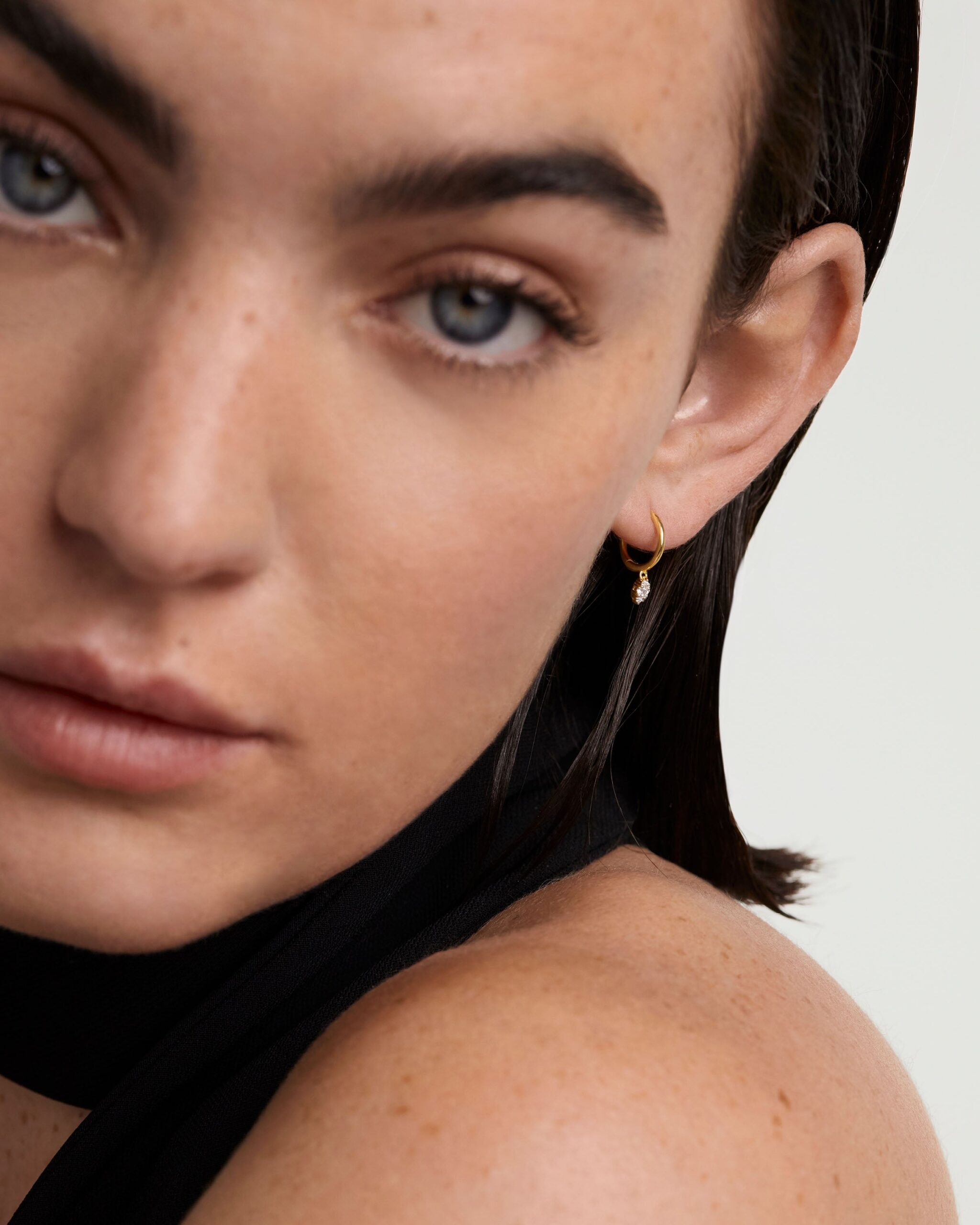 Diamonds And Gold Emi Hoops