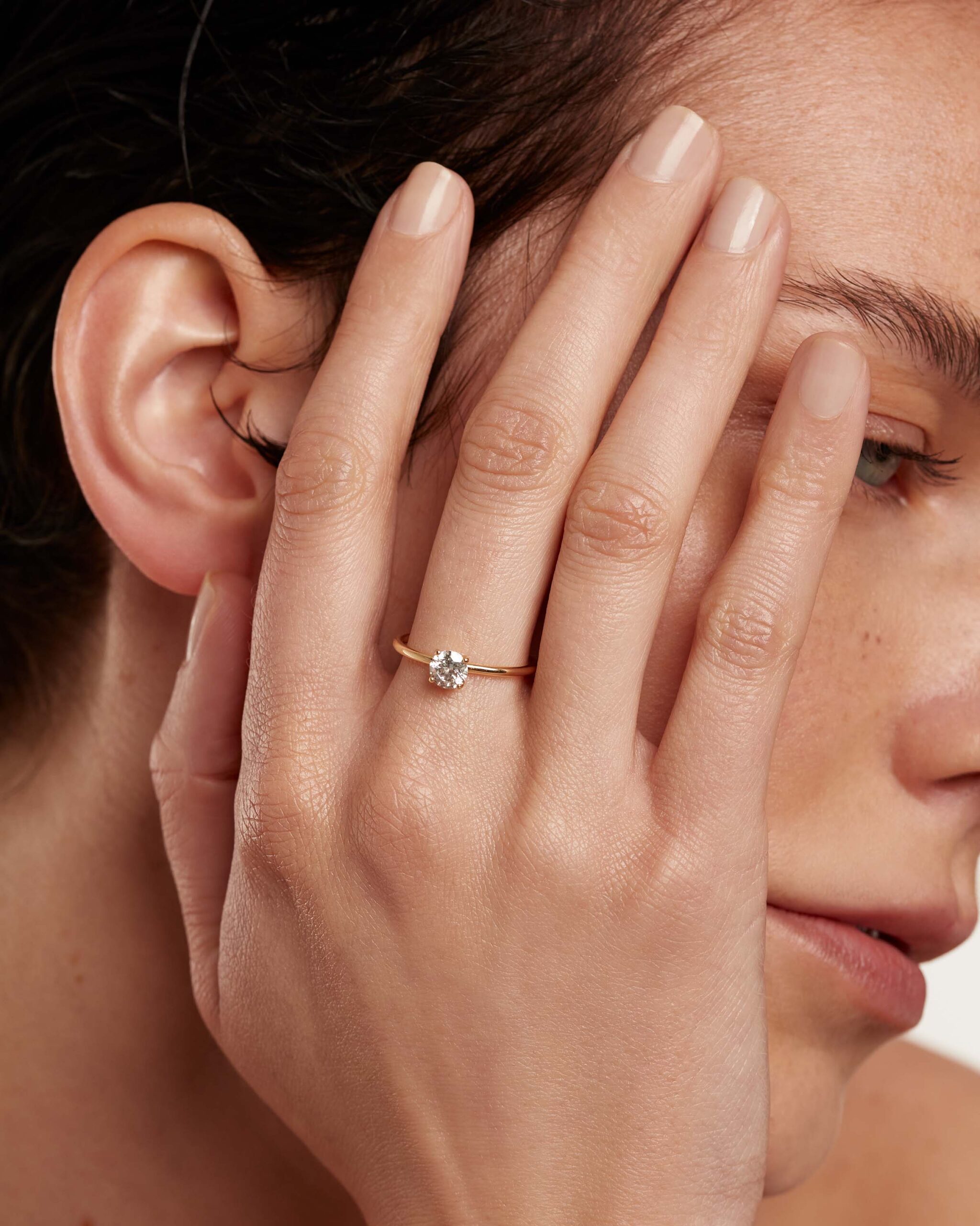 Diamonds Solitaire Ring