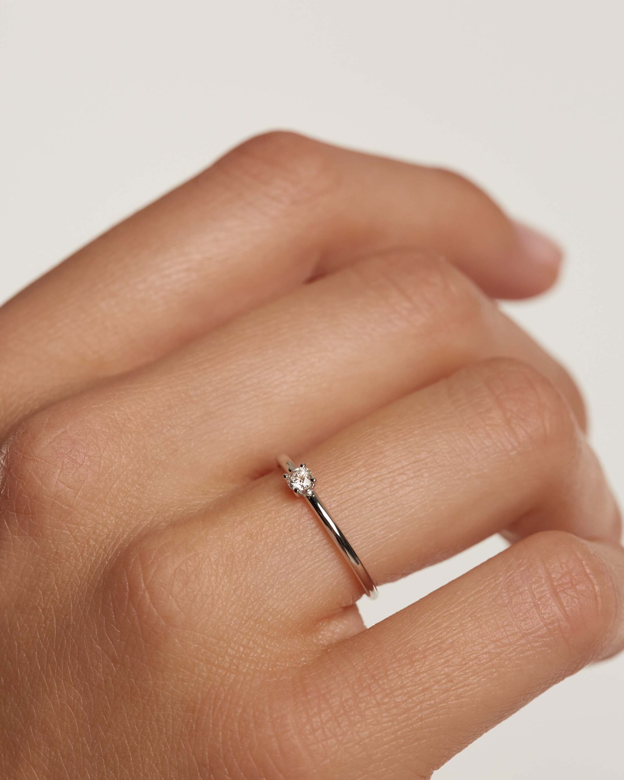 Diamonds Solitaire Ring