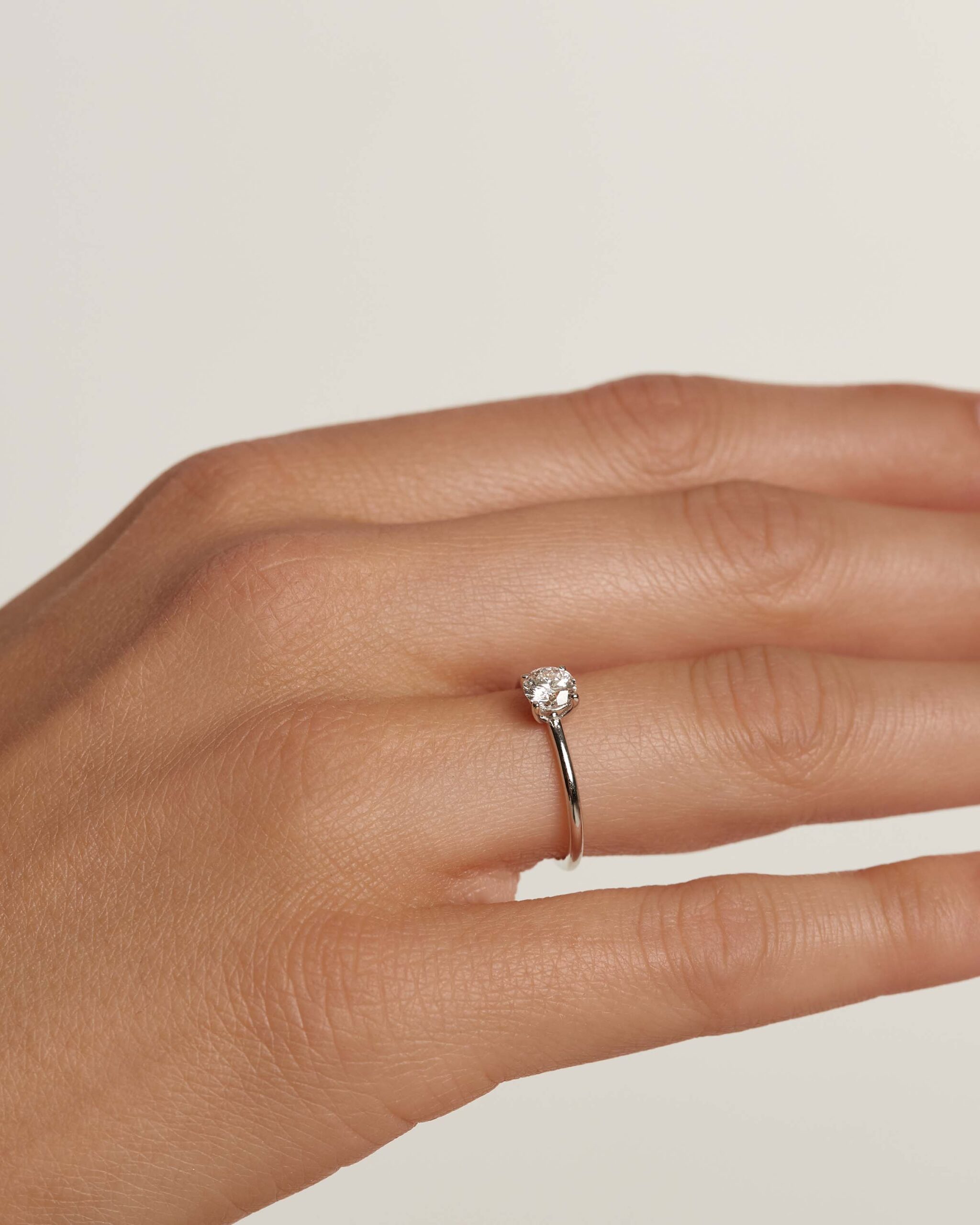 Diamonds Solitaire Ring